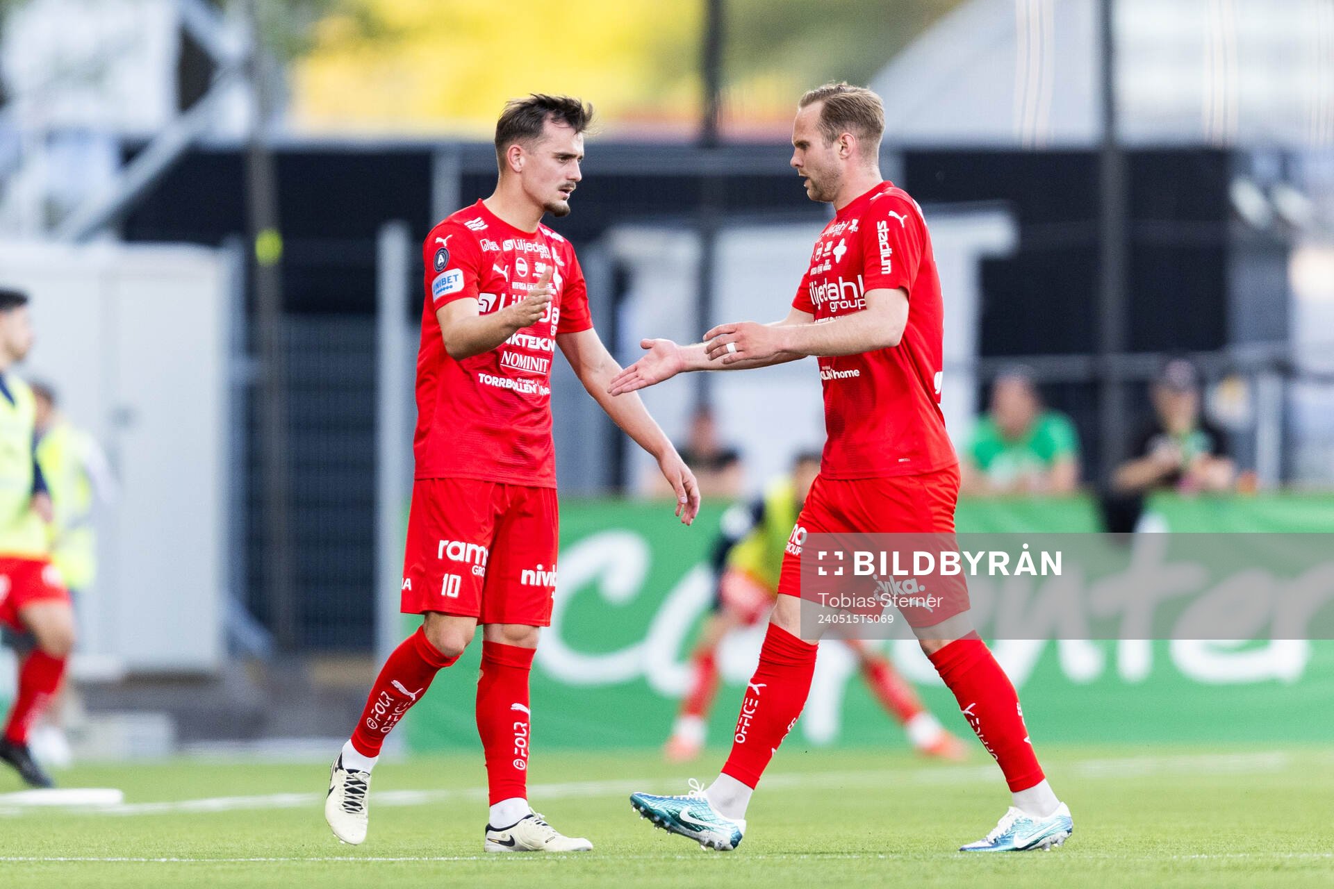 Värnamos Ajdin Zeljkovic och Gustav Engvall