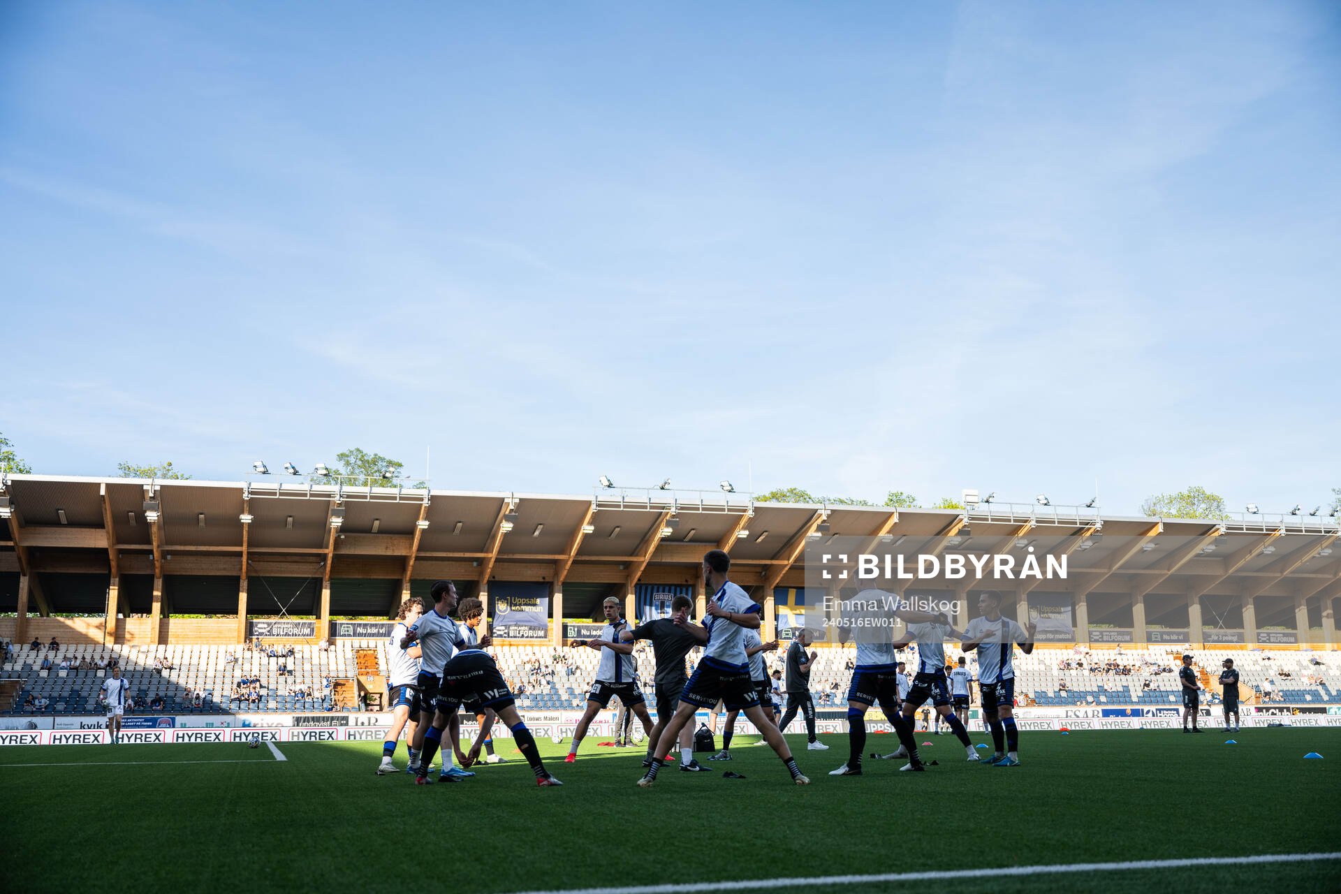 Sirius spelare värmer upp