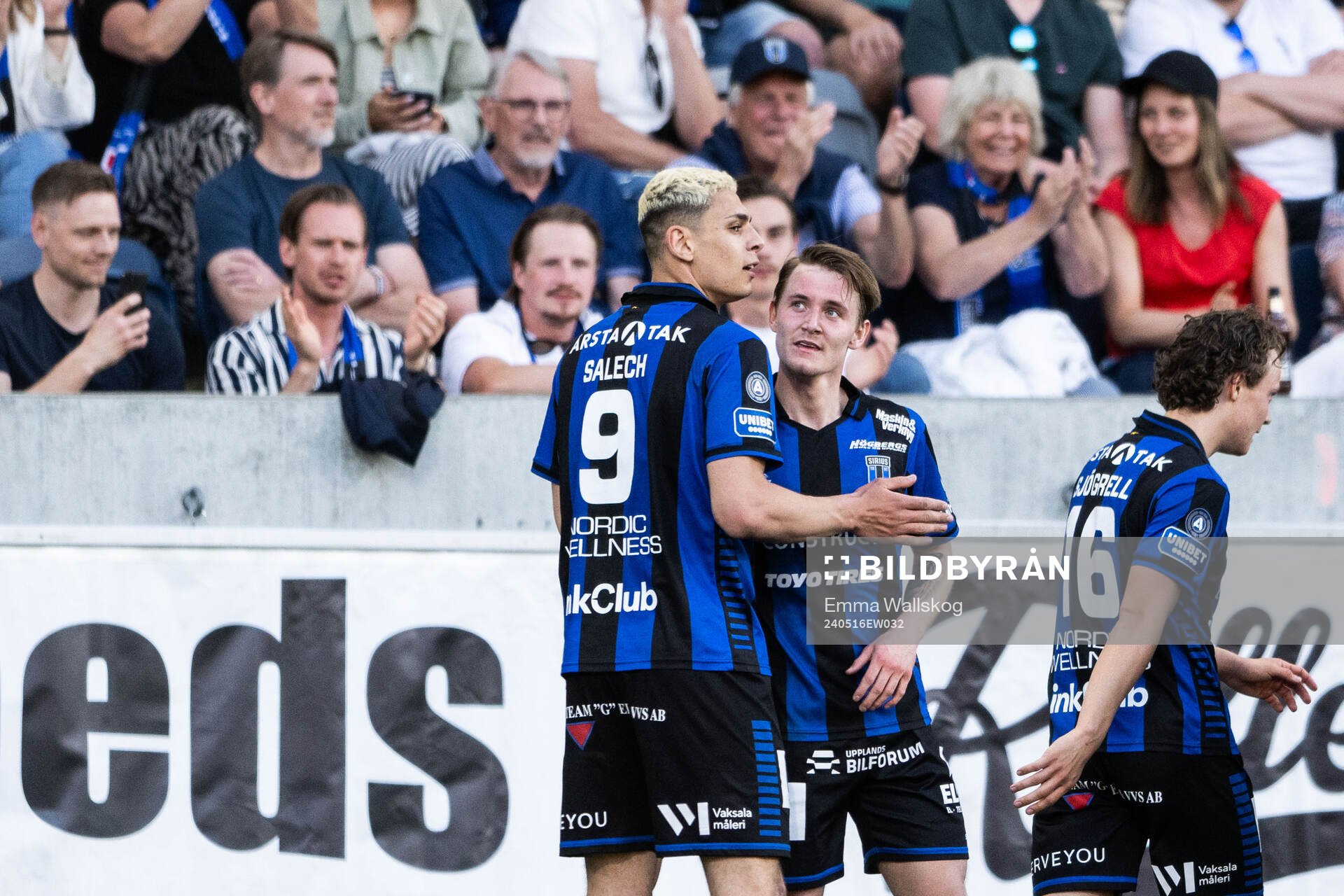 Sirius Noel Milleskog jublar med Yousef Salech