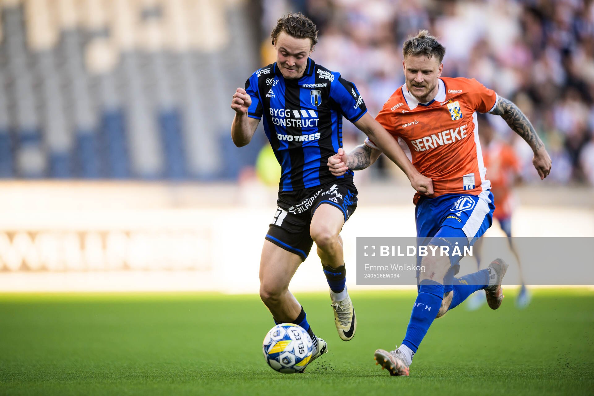 Sirius Herman Sjögrell och IFK Göteborgs Mattias Johansson
