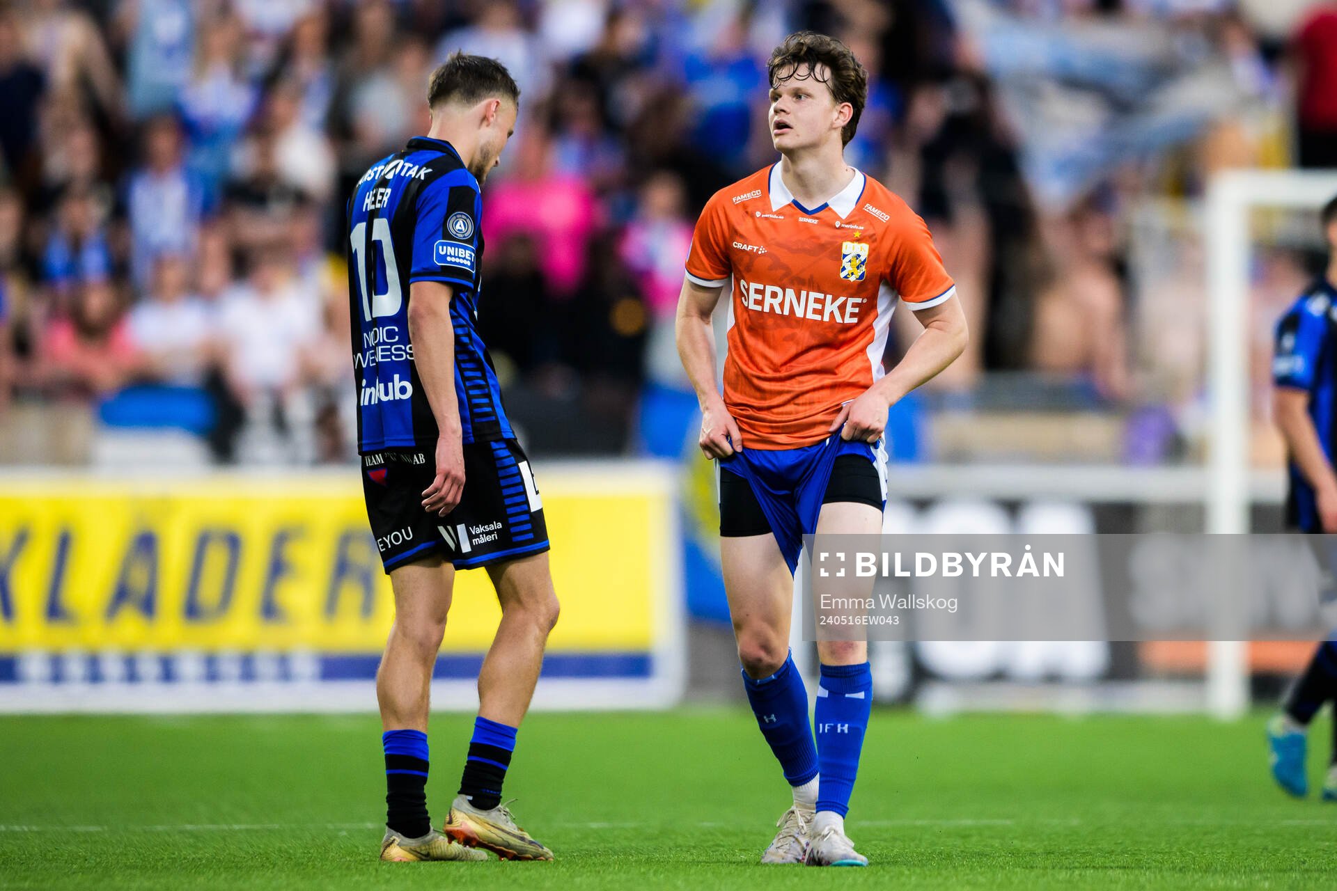 Sirius Melker Heier och IFK Göteborgs Kolbeinn Thordarson
