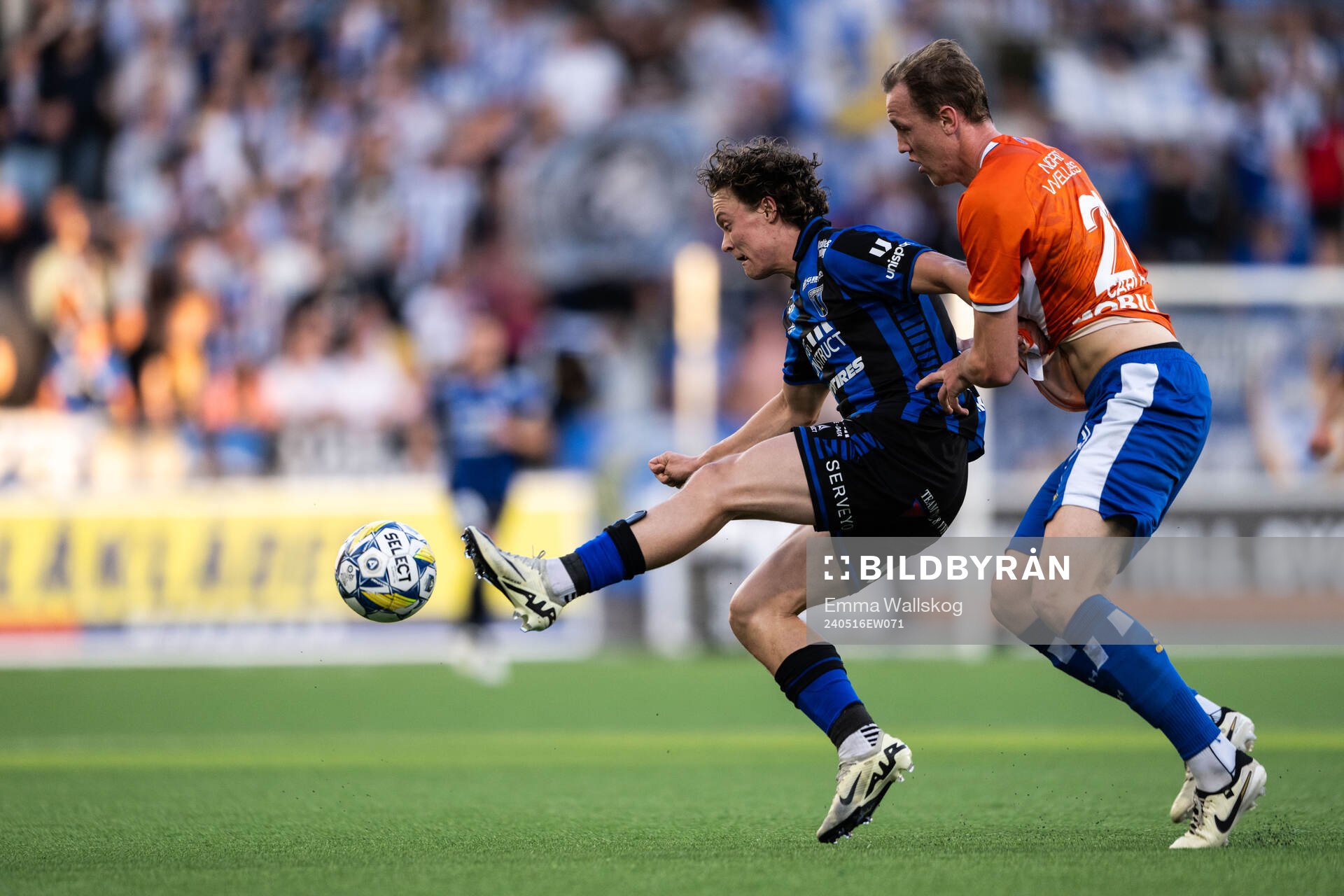 Sirius Herman Sjögrell och IFK Göteborgs Adam Carlén