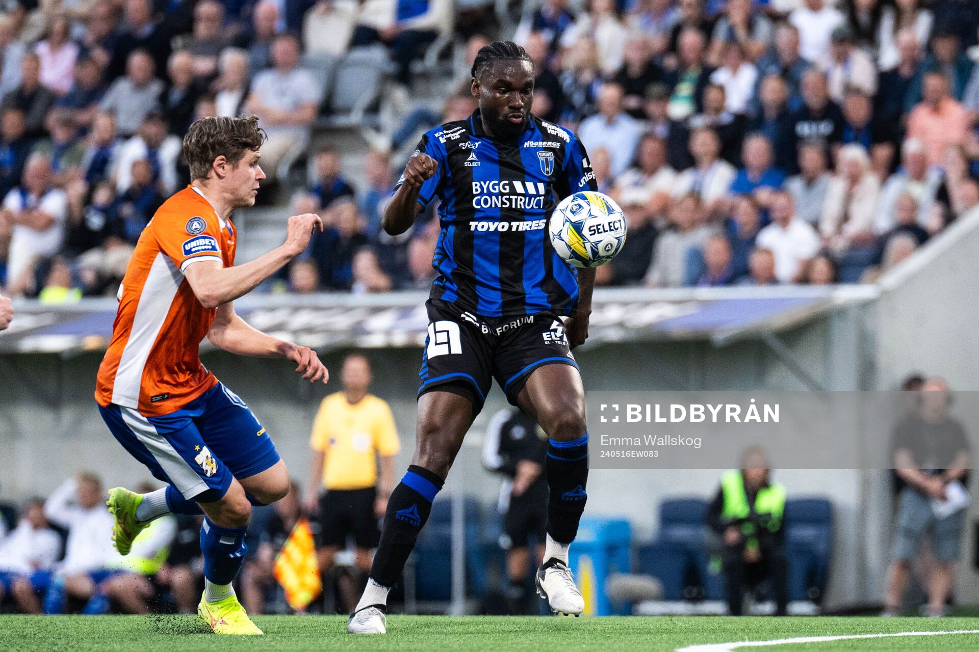 IFK Göteborgs Gustaf Norlin och Sirius Patrick Nwadike
