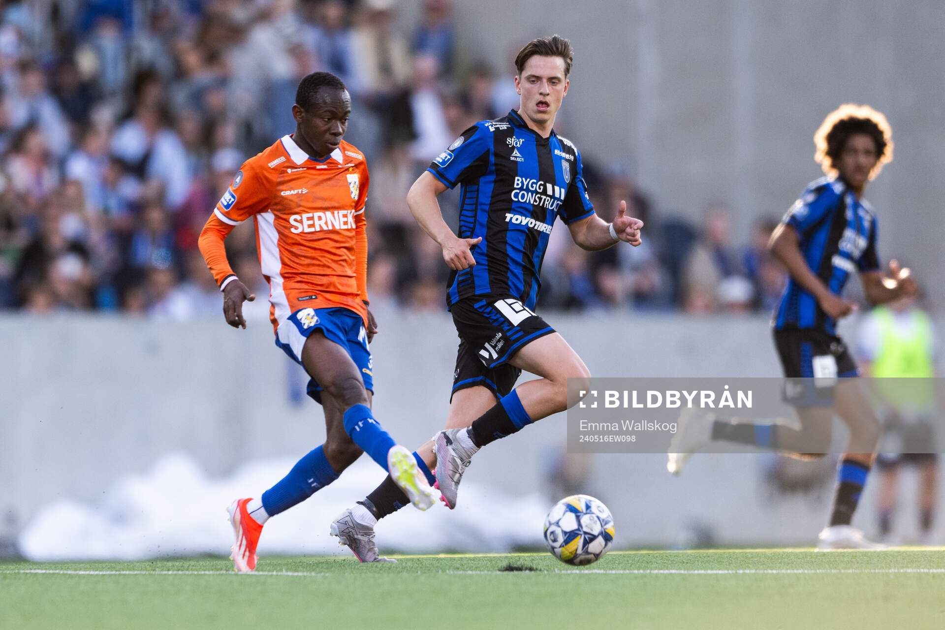 IFK Göteborgs Malick Junior Yalcouye och Sirius Adam Vikman