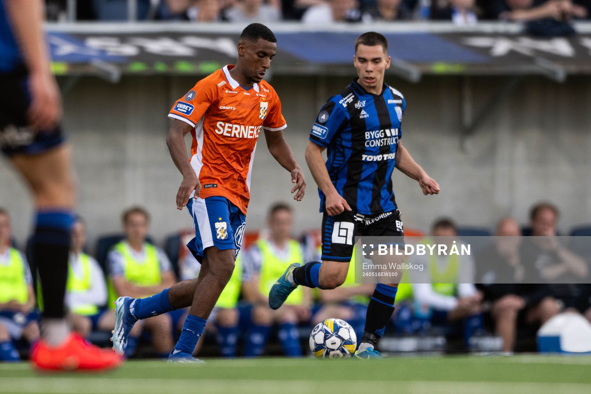 IFK Göteborgs Paulos Abraham och Sirius Leo Walta
