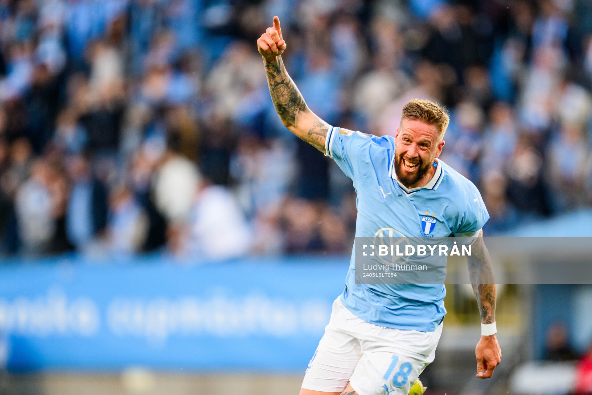 Malmö FFs Pontus Jansson jublar