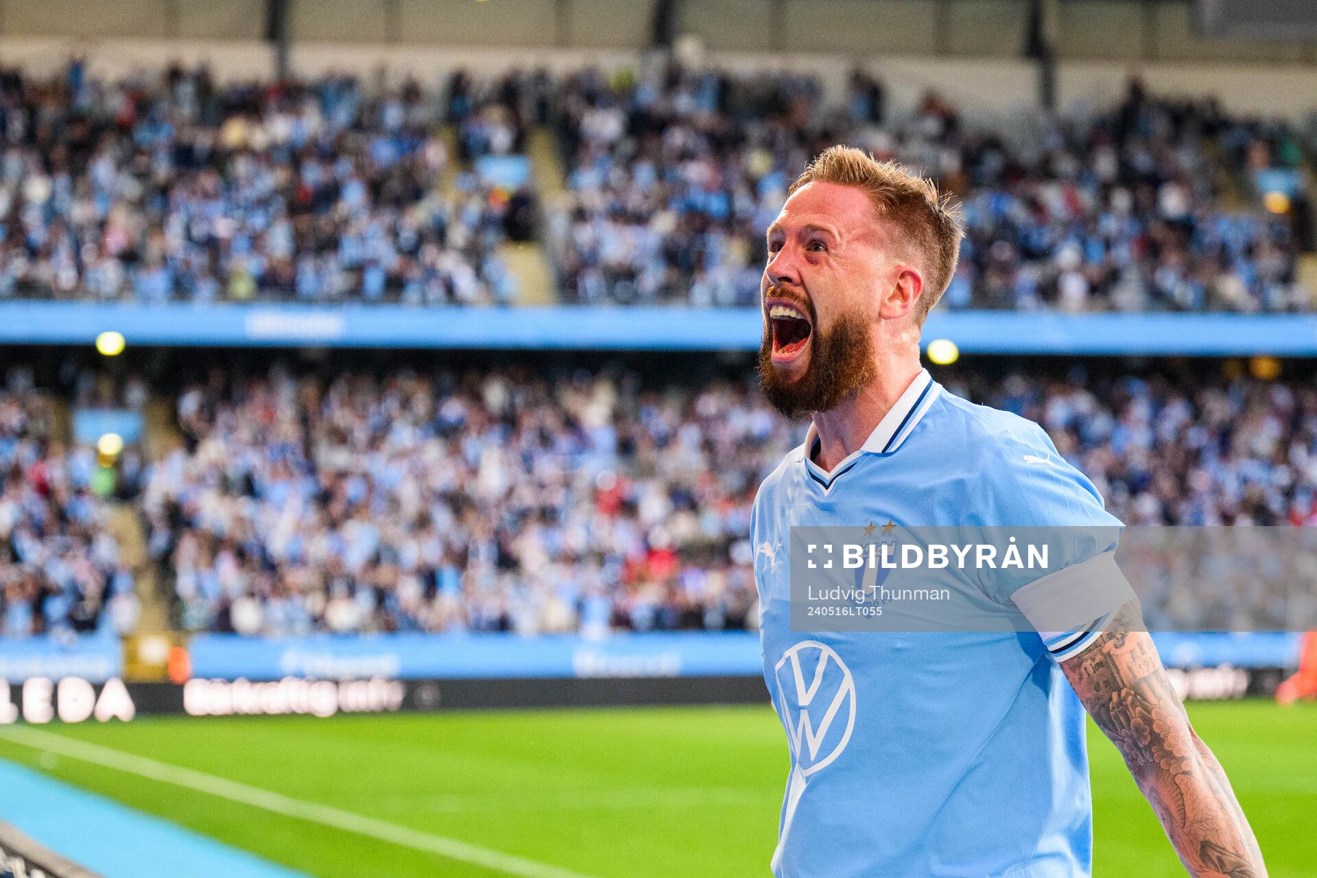 Malmö FFs Pontus Jansson jublar