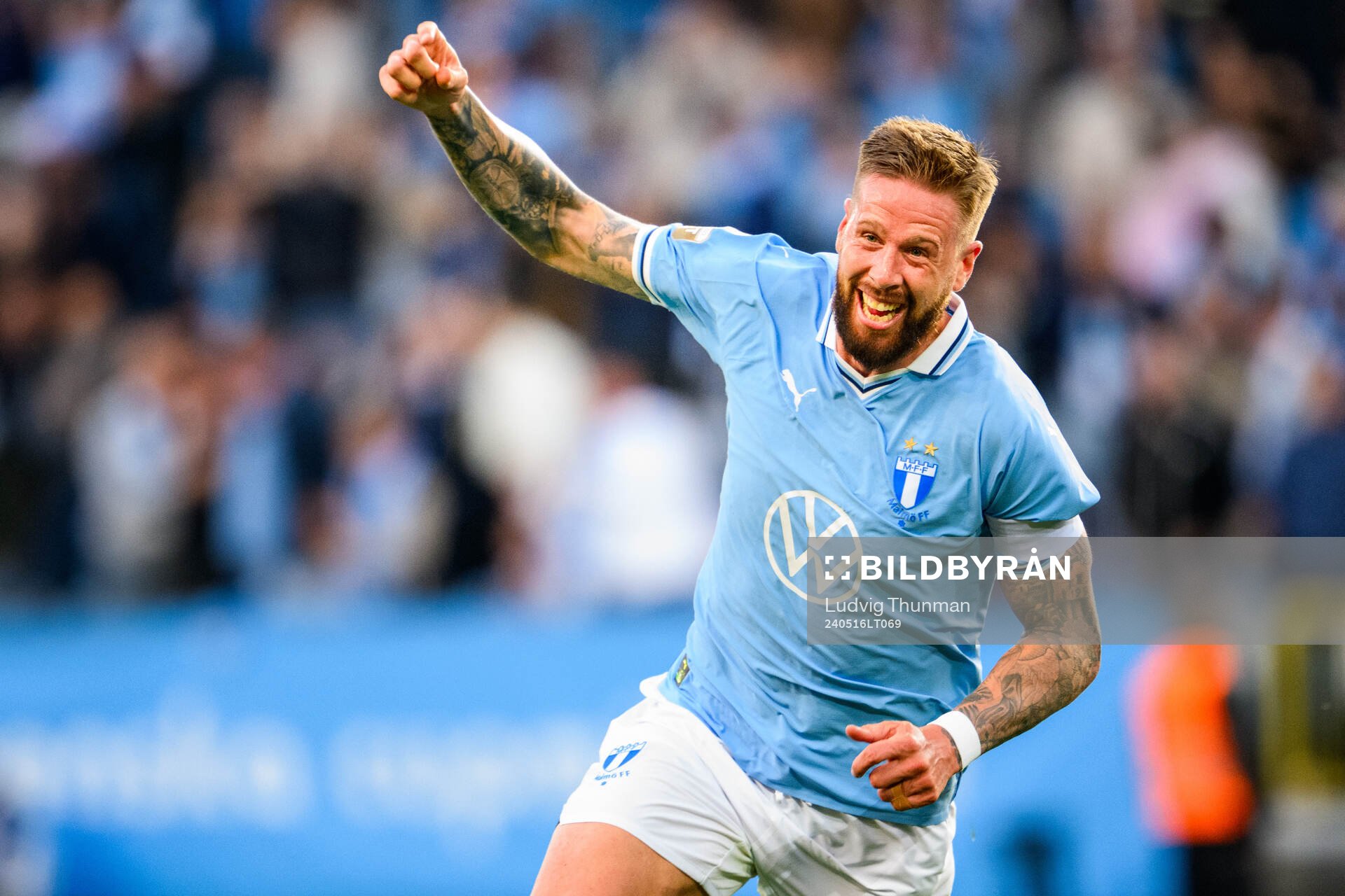 Malmö FFs Pontus Jansson jublar