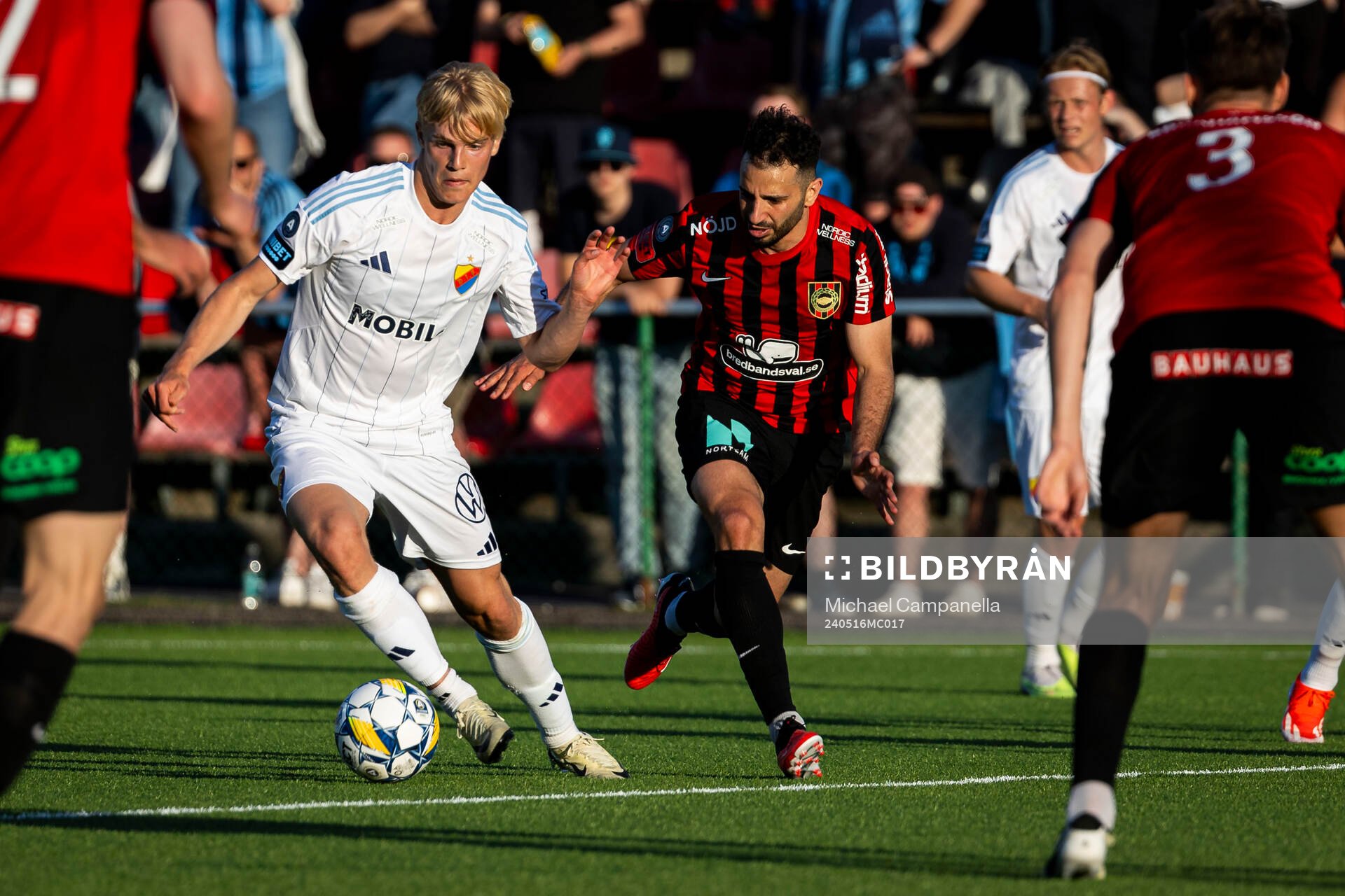 Djurgårdens Lucas Bergvall och Brommapojkarnas André