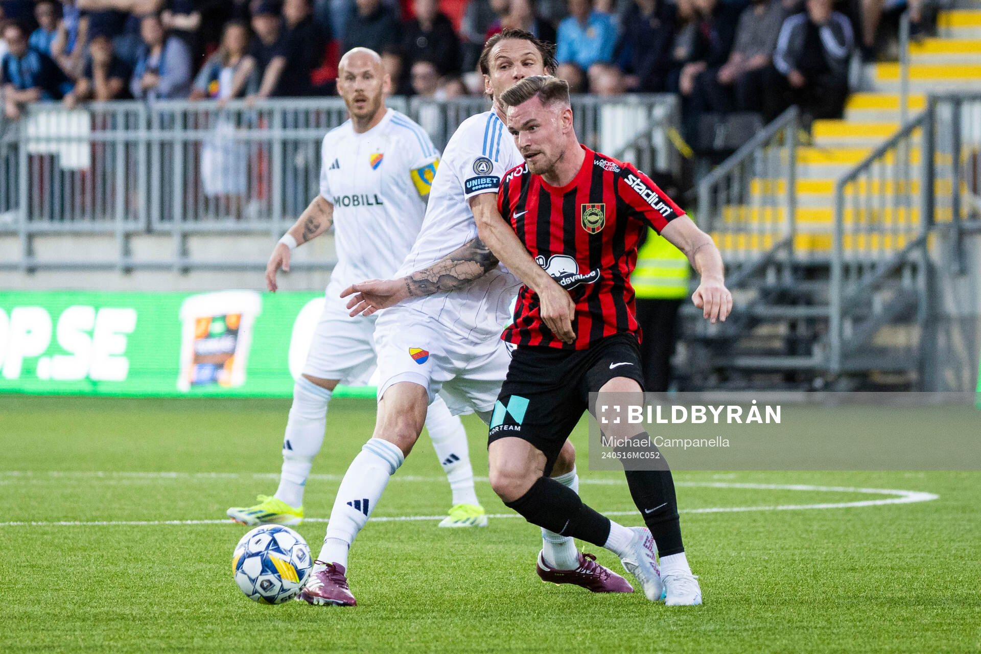 Djurgårdens Albin Ekdal och Brommapojkarnas Rasmus Örqvist