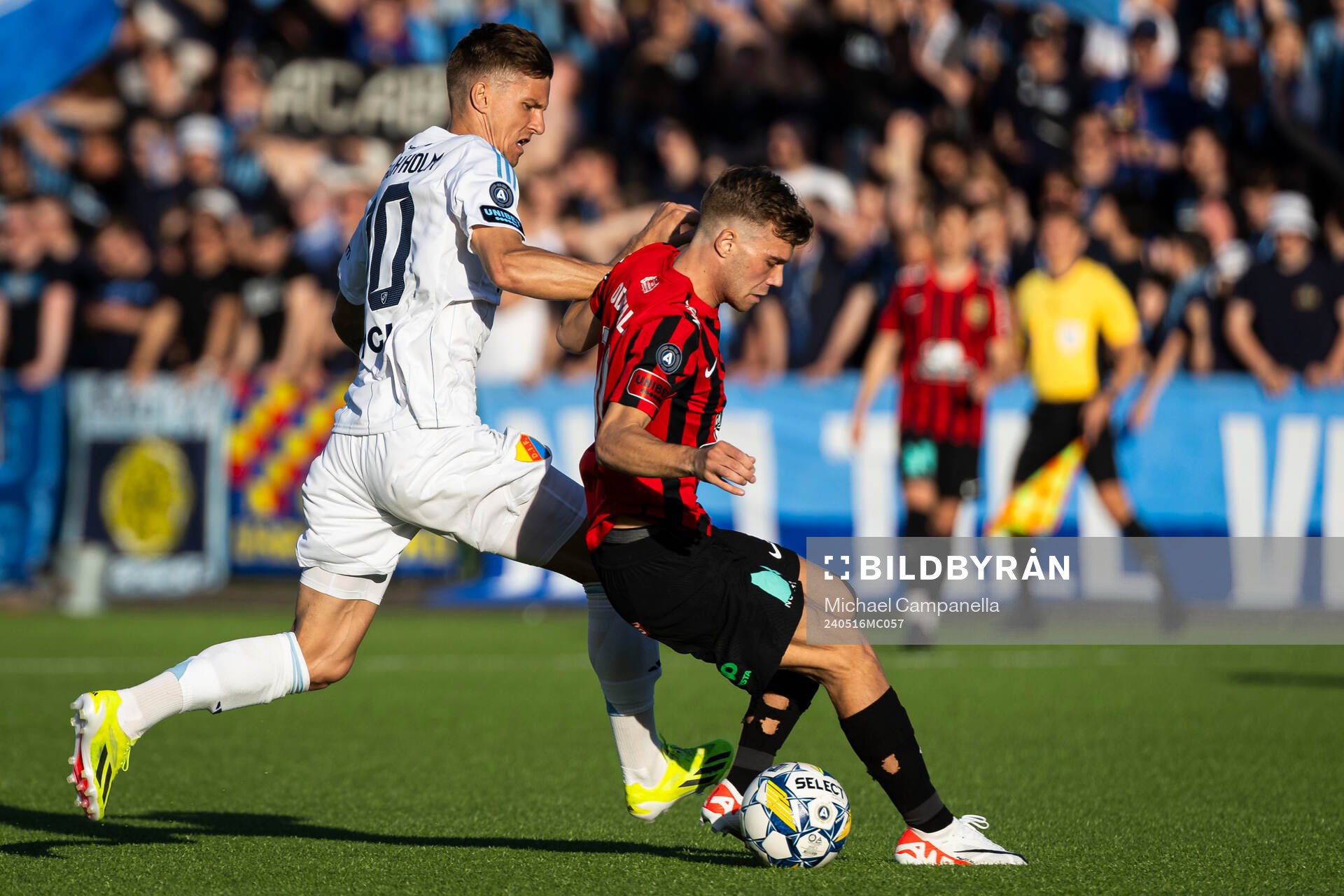 Djurgårdens Samuel Leach Holm och Brommapojkarnas Wilmer