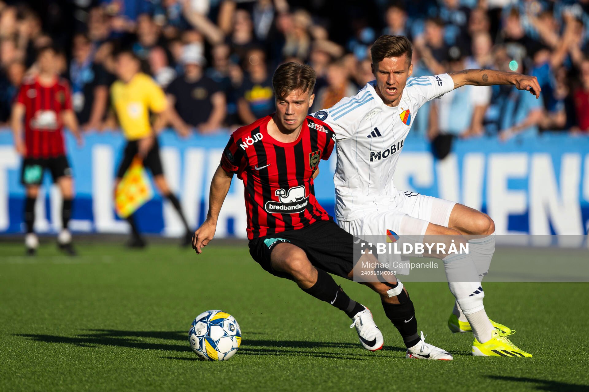 Brommapojkarnas Wilmer Odefalk och Djurgårdens Samuel