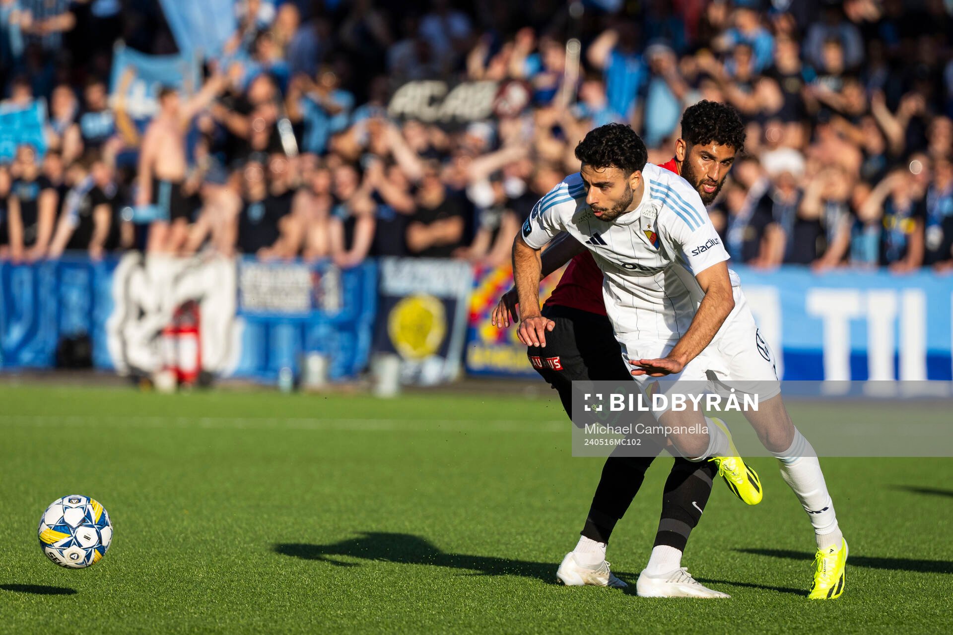 Djurgårdens Deniz Hummet och Brommapojkarnas André Calisir