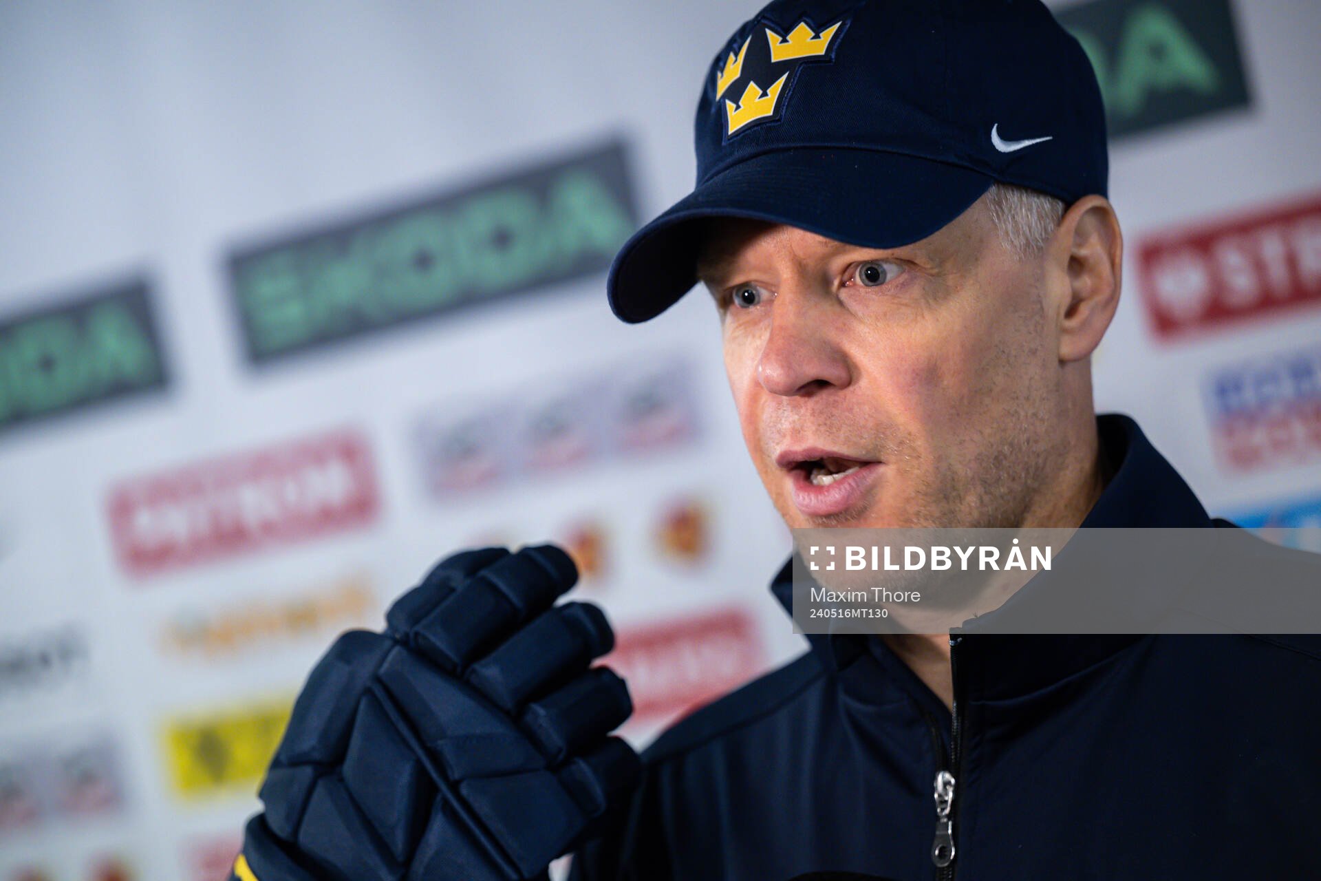 Assistant coach Nicklas Rahm of Sweden