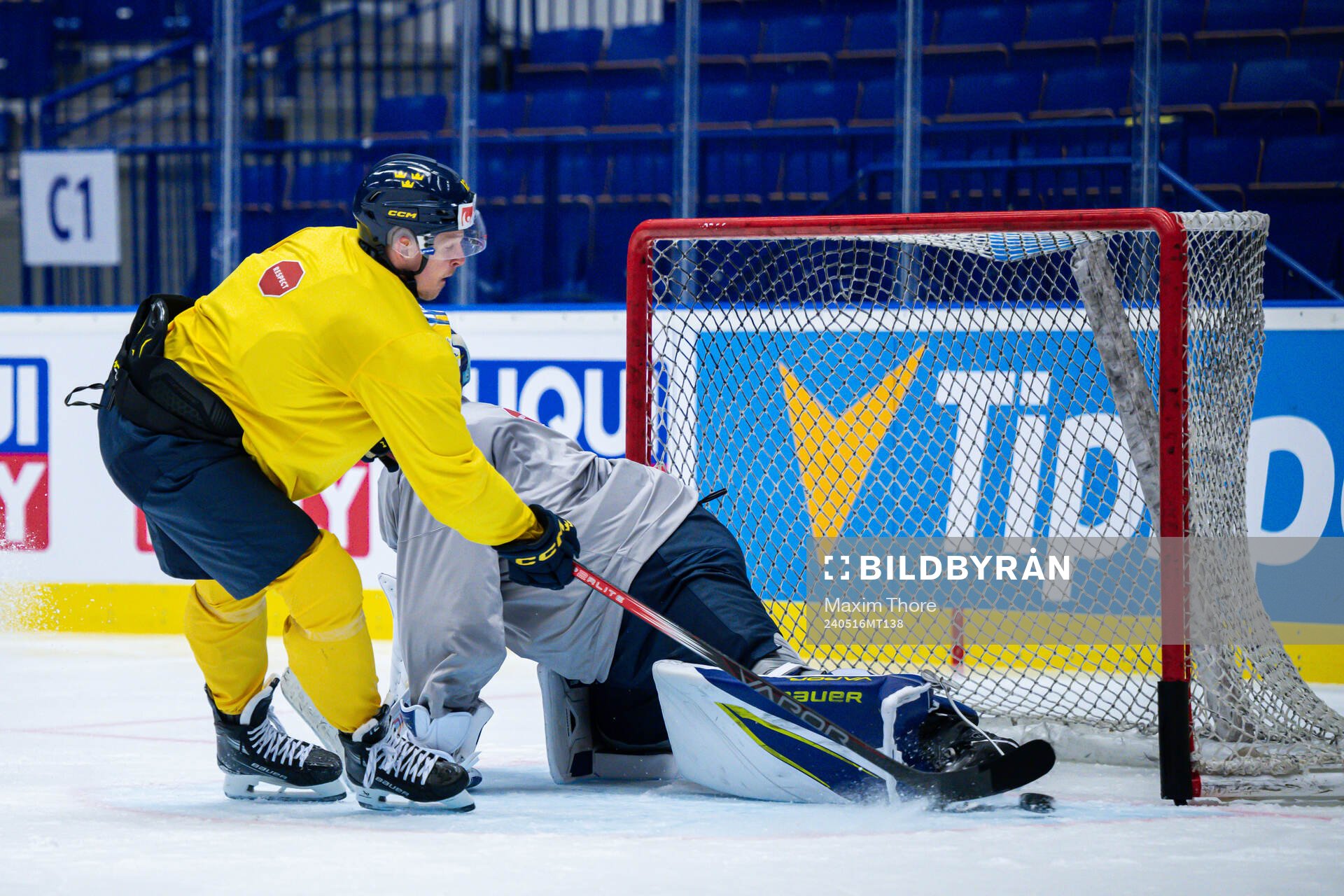 Max Friberg of Sweden at a practice session