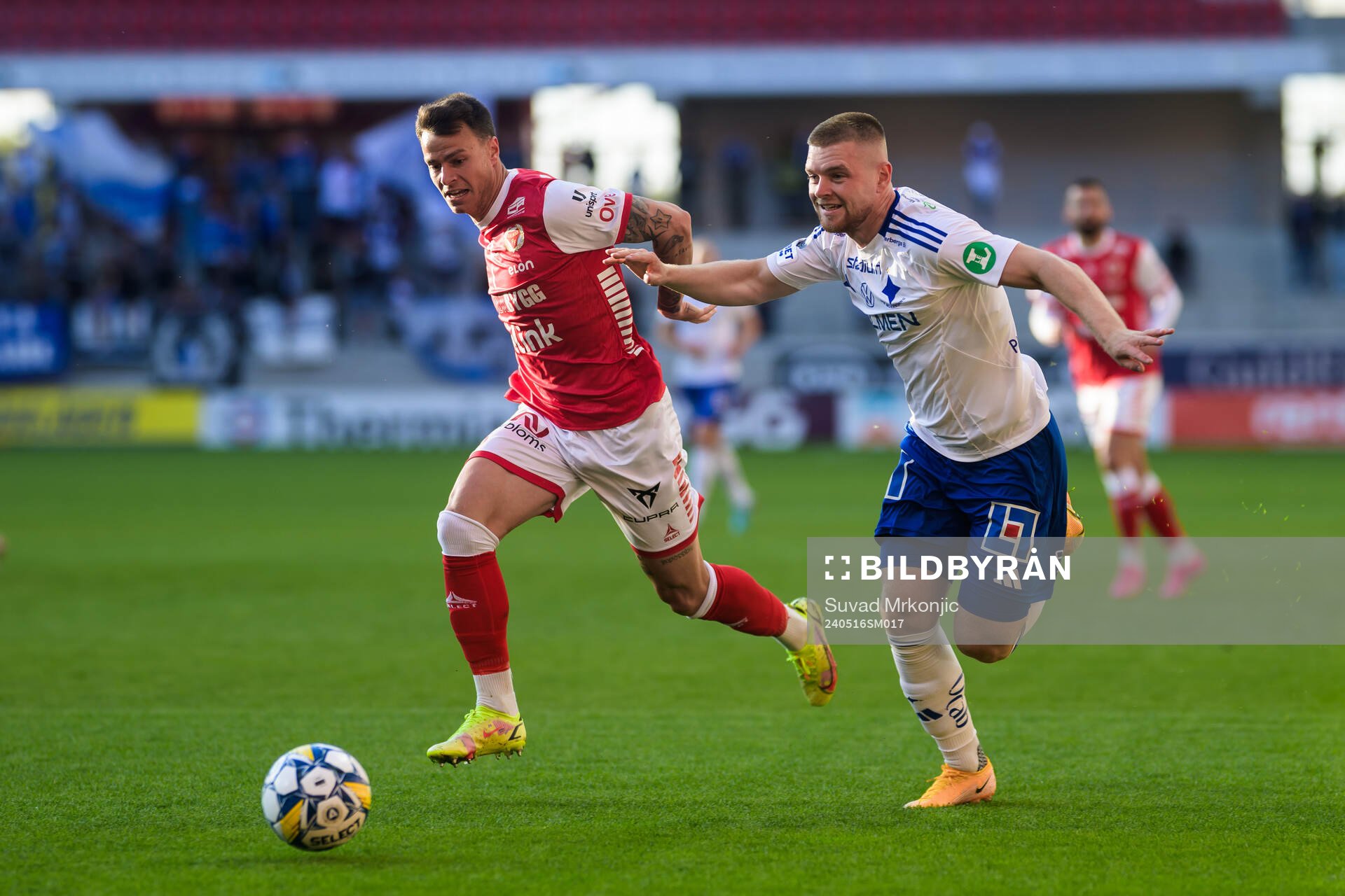 Kalmars Melker Hallberg och IFK Norrköpings Dino Salihovic