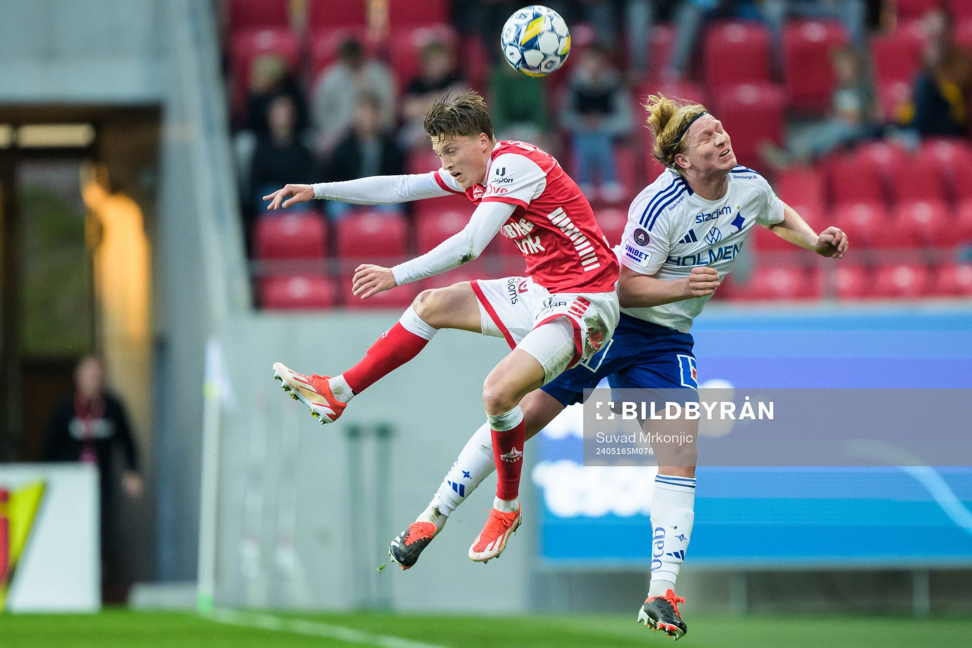Kalmars Kevin Jensen och IFK Norrköpings Daniel Fritz Eid