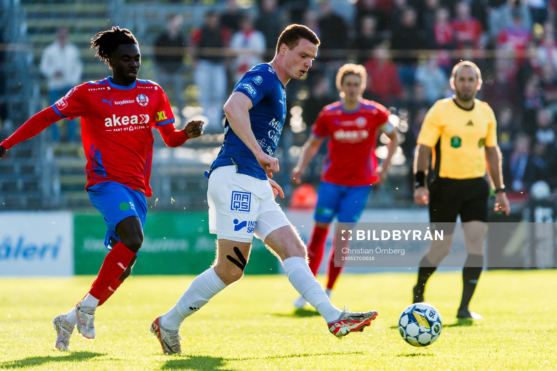 Helsingborgs Benjamin Acquah och Trelleborgs Zander Hyltoft