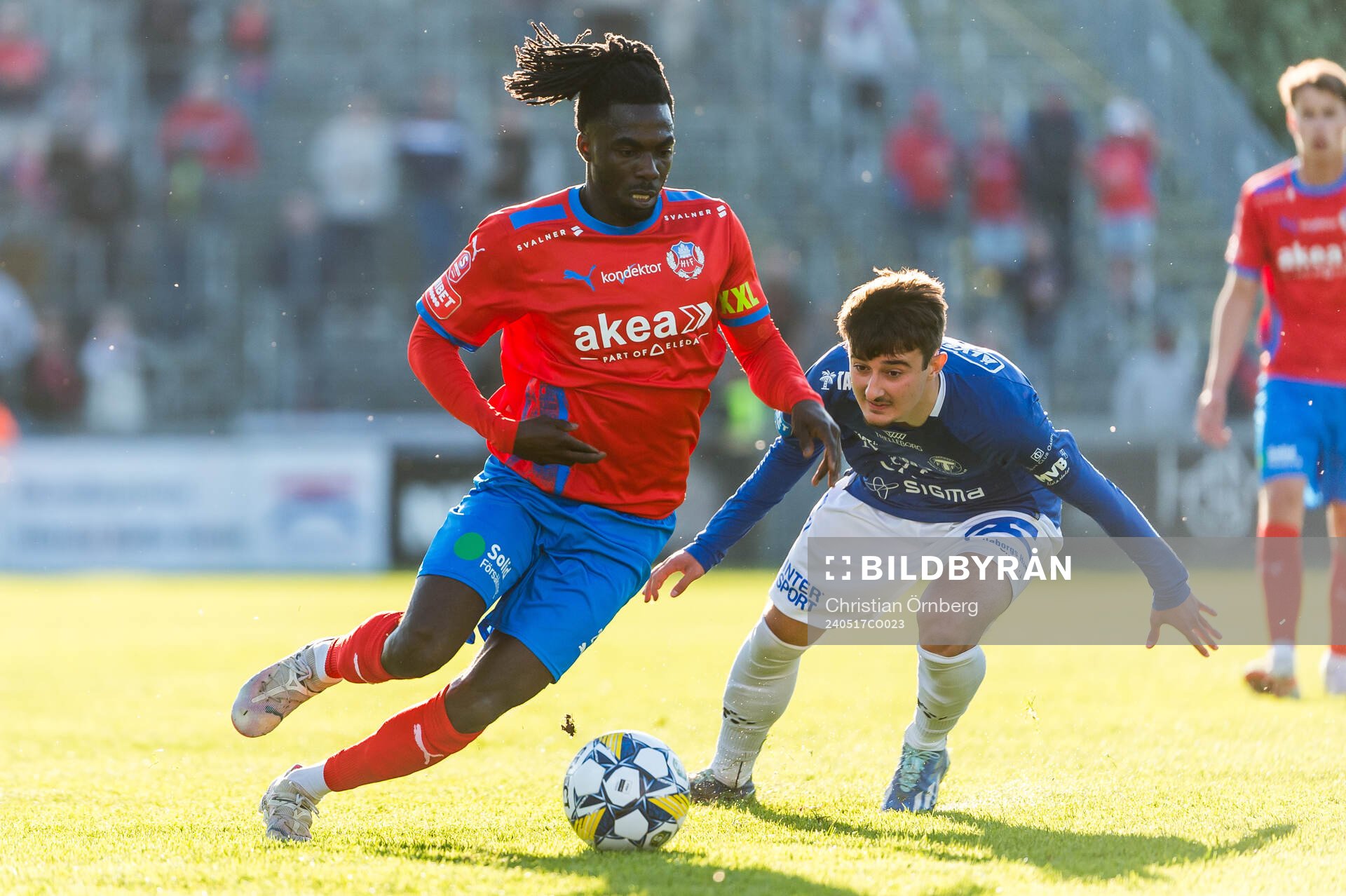 Helsingborgs Benjamin Acquah och Trelleborgs Armin Culum