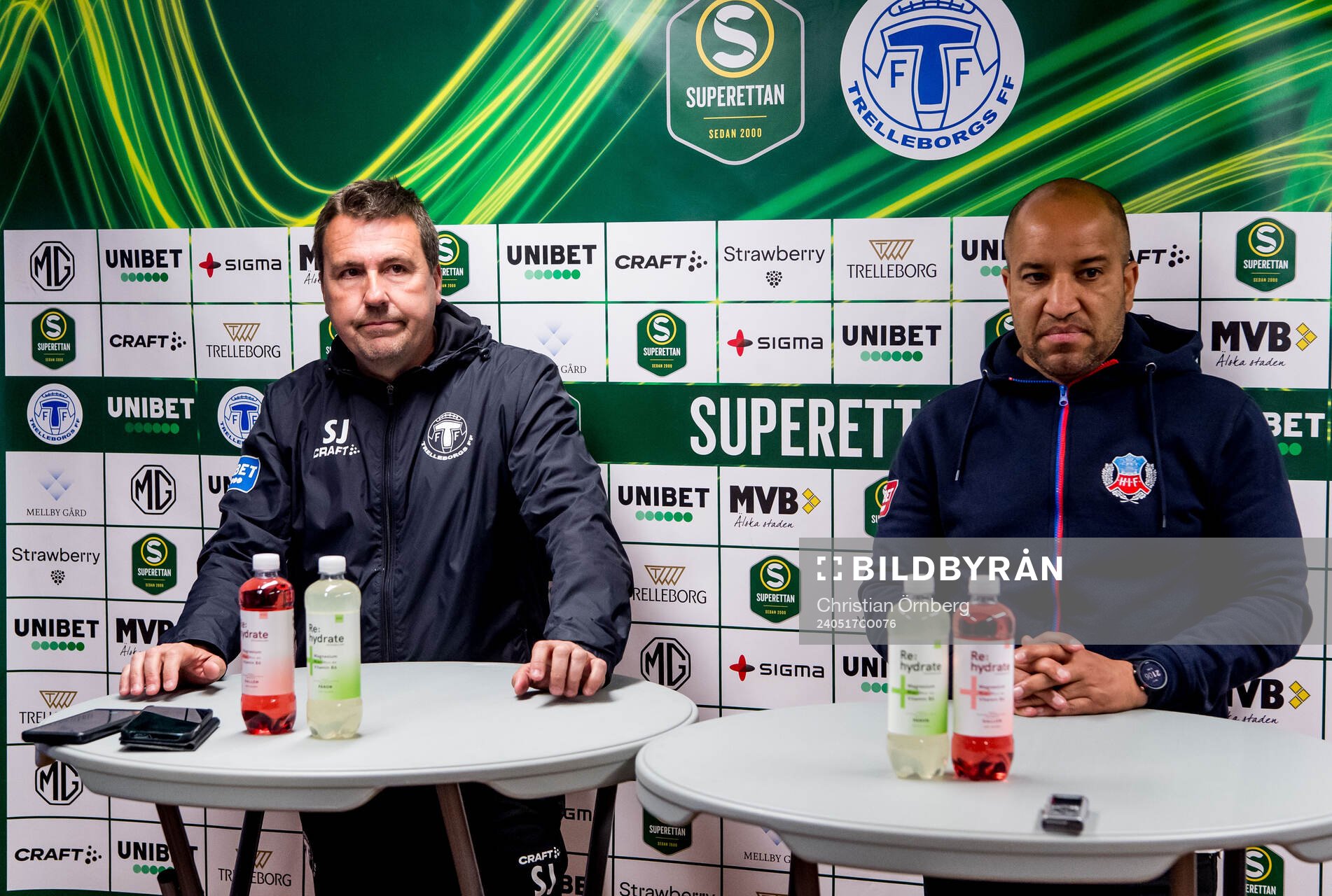 Trelleborgs tränare Stefan Jacobsson och Helsingborgs