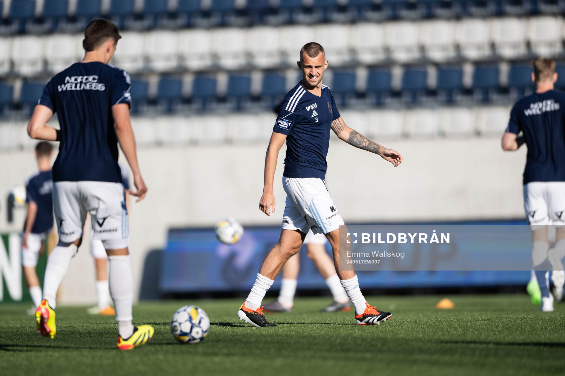 Gefles Jesper Merbom Adolfsson inför fotbollsmatchen i Superettan mellan Gefle och GIF Sundsvall den 17 maj 2024 i Gävle. 