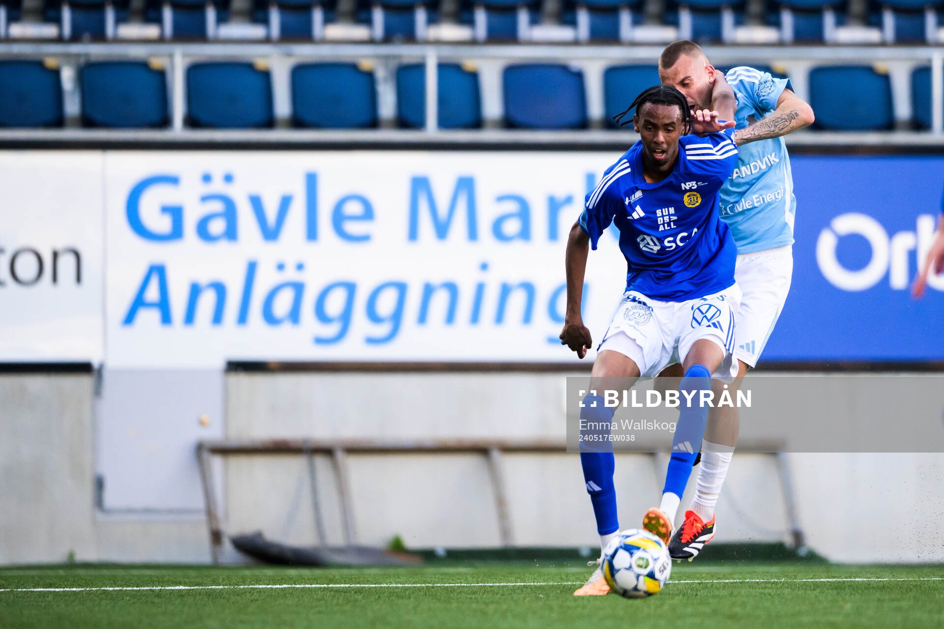 GIF Sundsvalls Yaqub Finey och Gefles Jesper Merbom