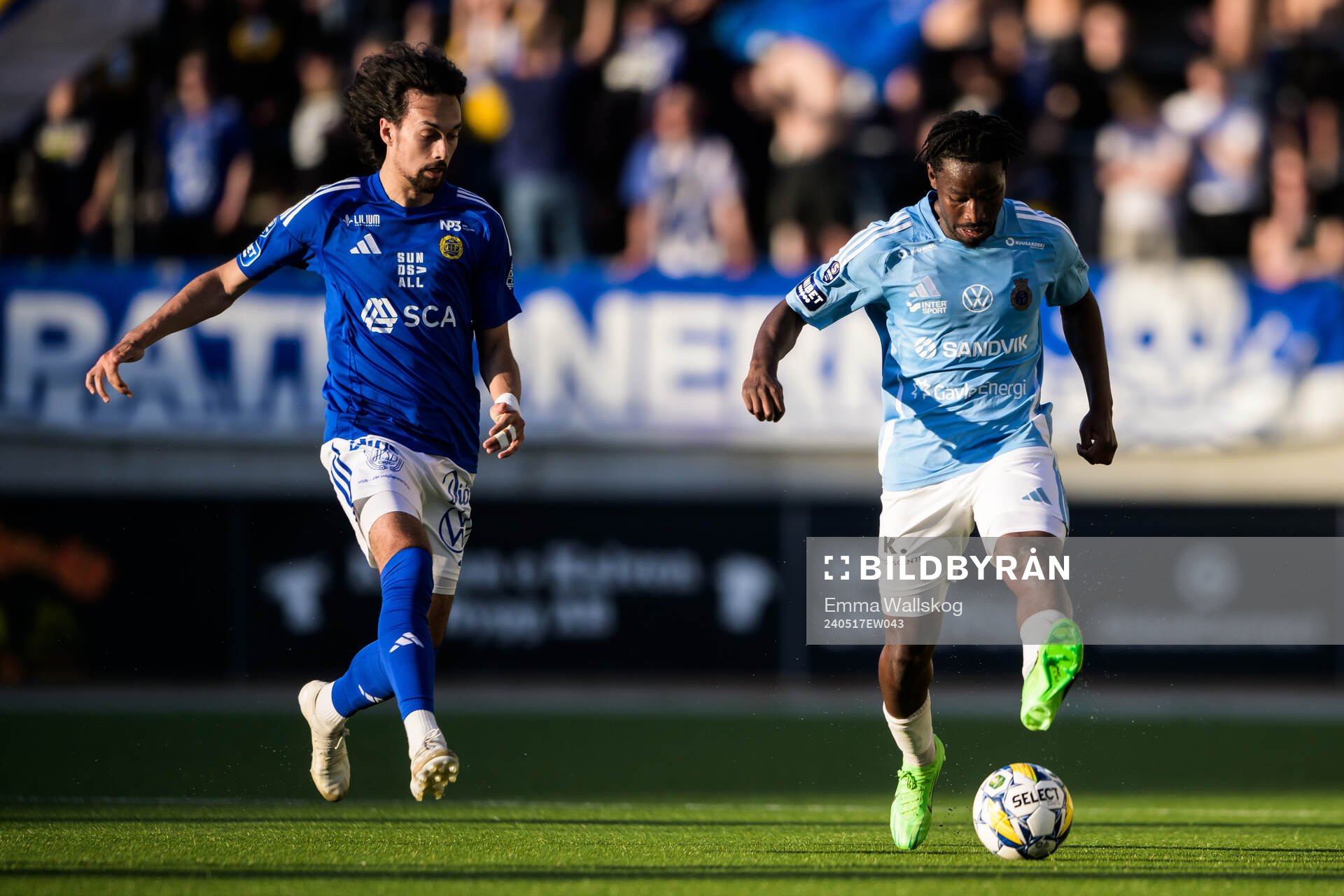 GIF Sundsvalls Monir Jelassi och Gefles York Rafael