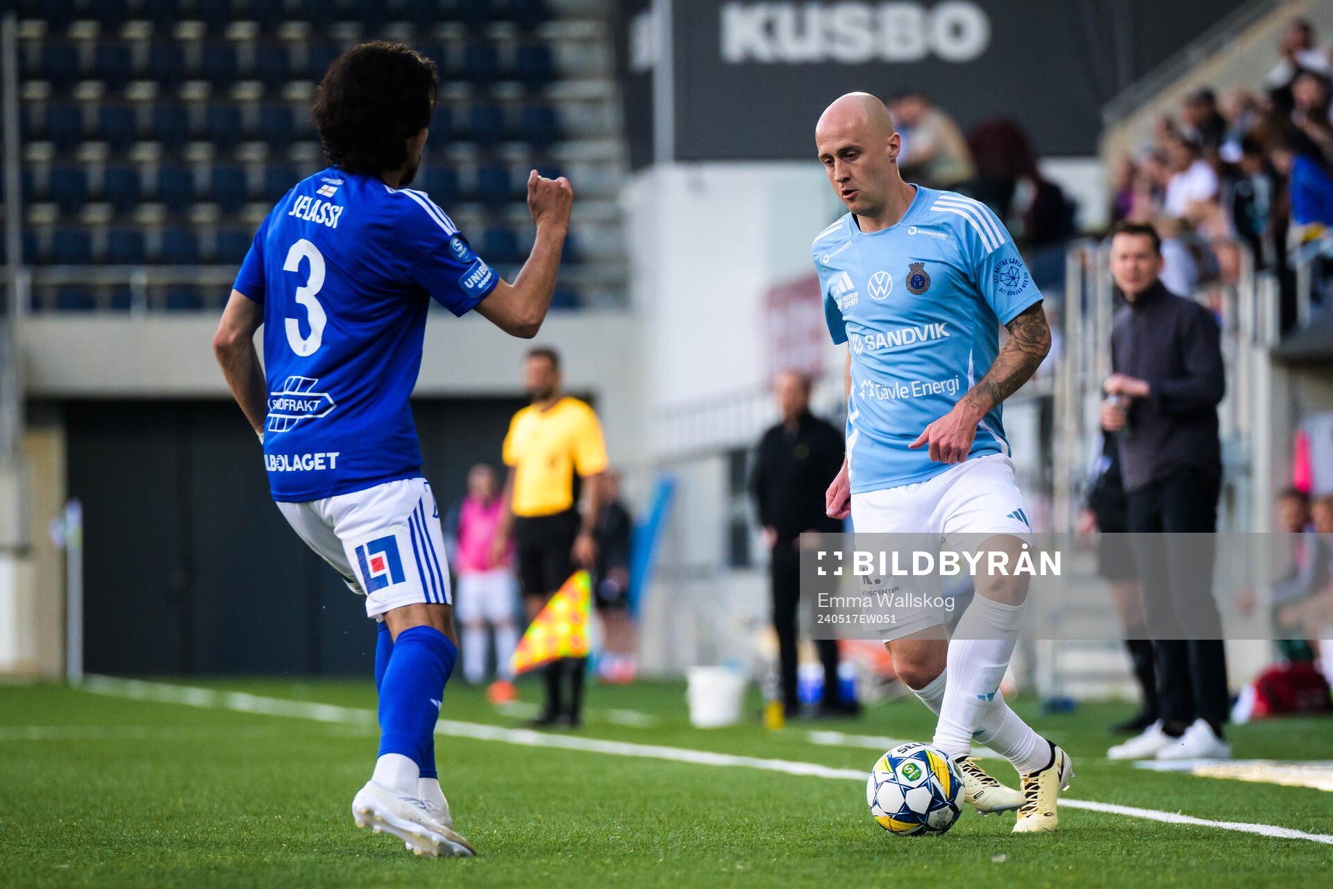 GIF Sundsvalls Monir Jelassi och Gefles Anton Lundin