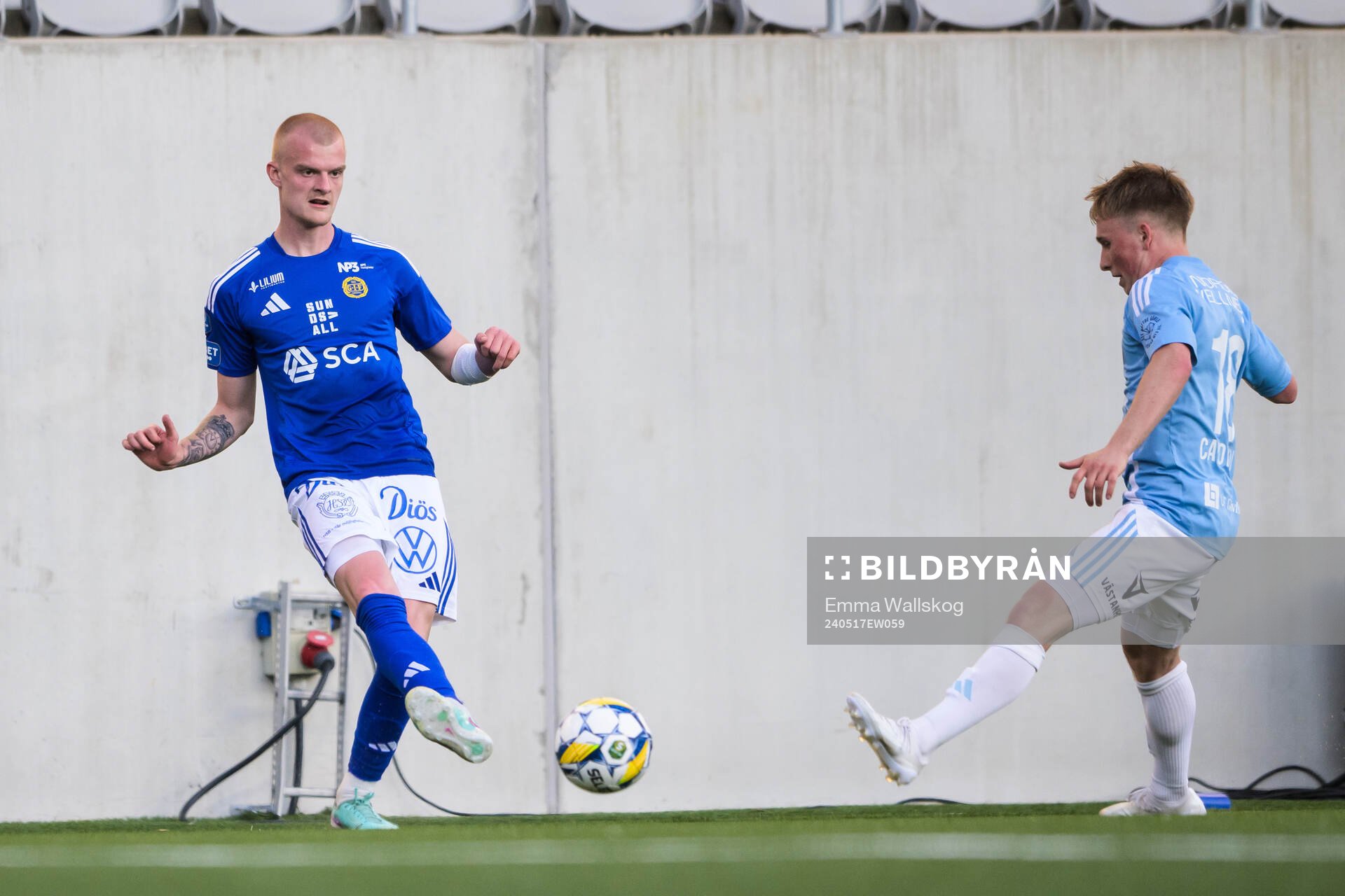 GIF Sundsvalls Lucas Forsberg och Gefles Constantino