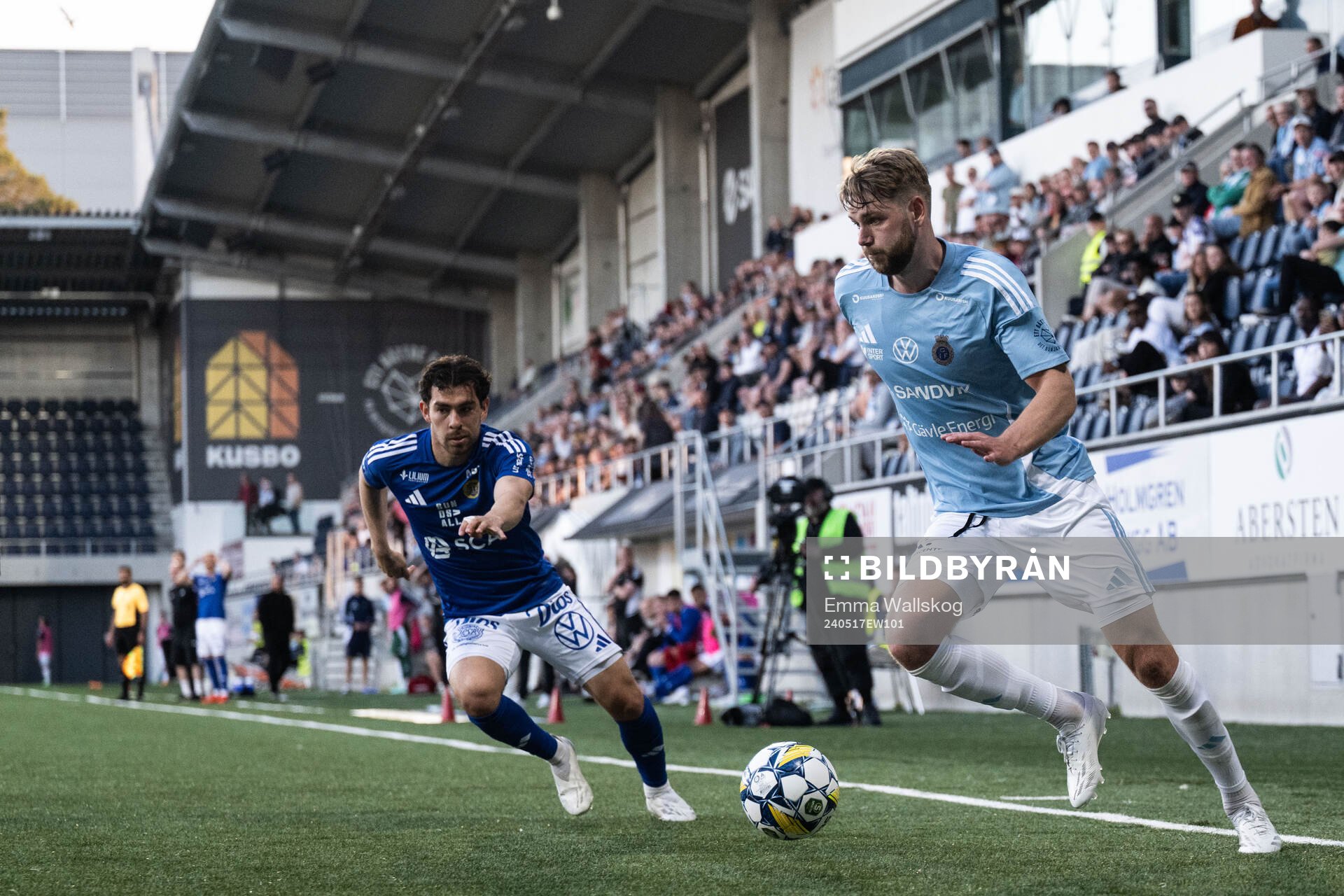 GIF Sundsvalls Marcelo Palomino och Gefles Niclas Håkansson