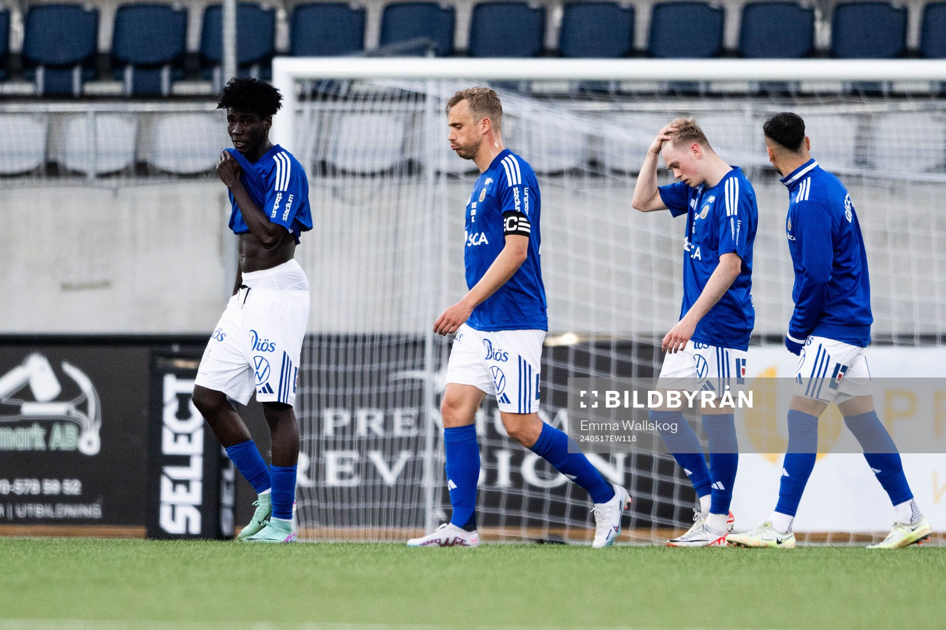 GIF Sundsvalls Kojo Peprah Oppong och Pontus Engblom deppar
