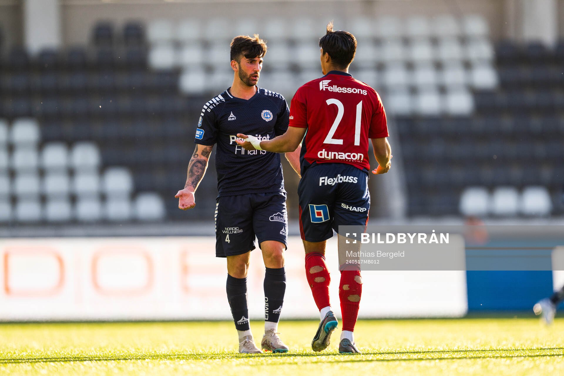 Utsiktens Allan Mohideen och Östers Lukas Bergquist