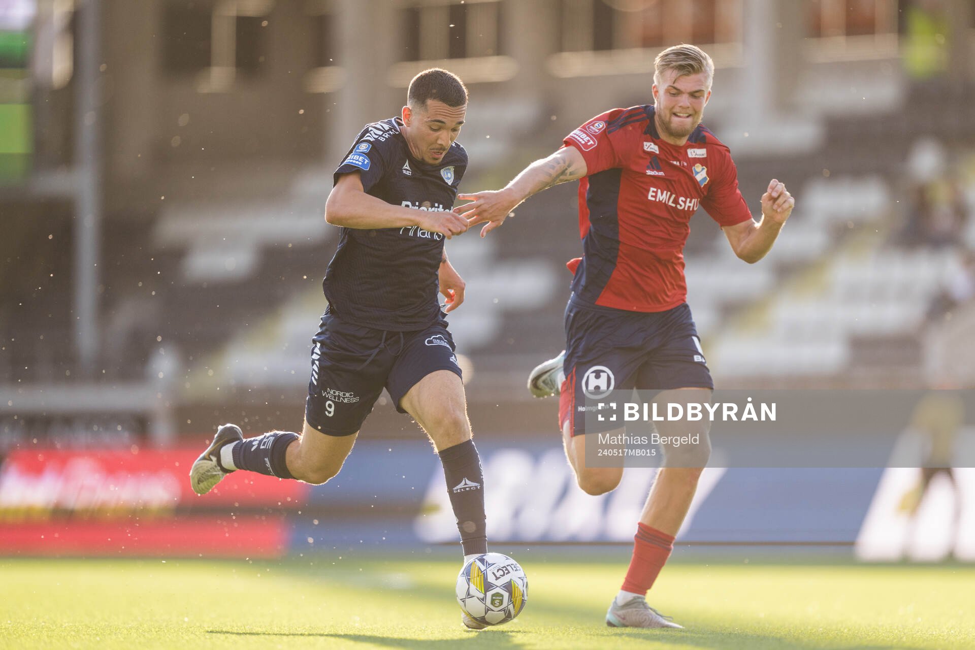 Utsiktens Lucas Lima och Östers Mattis Adolfsson
