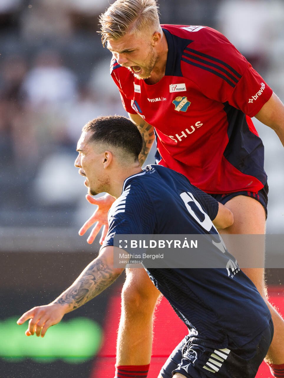 Utsiktens Lucas Lima och Östers Mattis Adolfsson