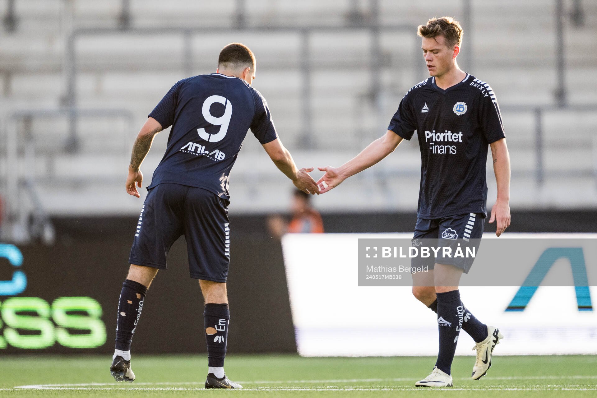 Utsiktens Lucas Lima, Albin Skoglund jublar