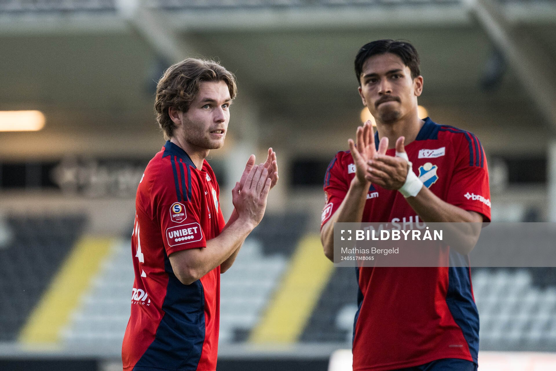 Östers Theodor Johansson och Lukas Bergquist jublar