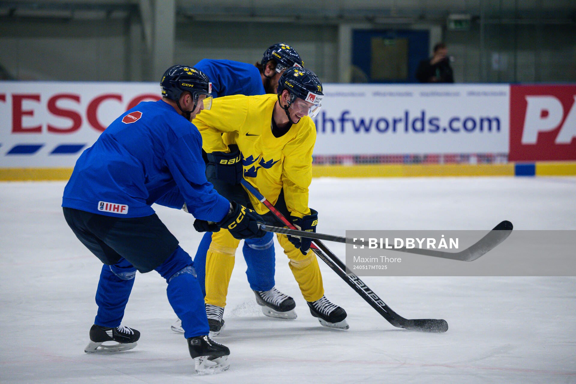 Victor Olofsson of Sweden at a practice session