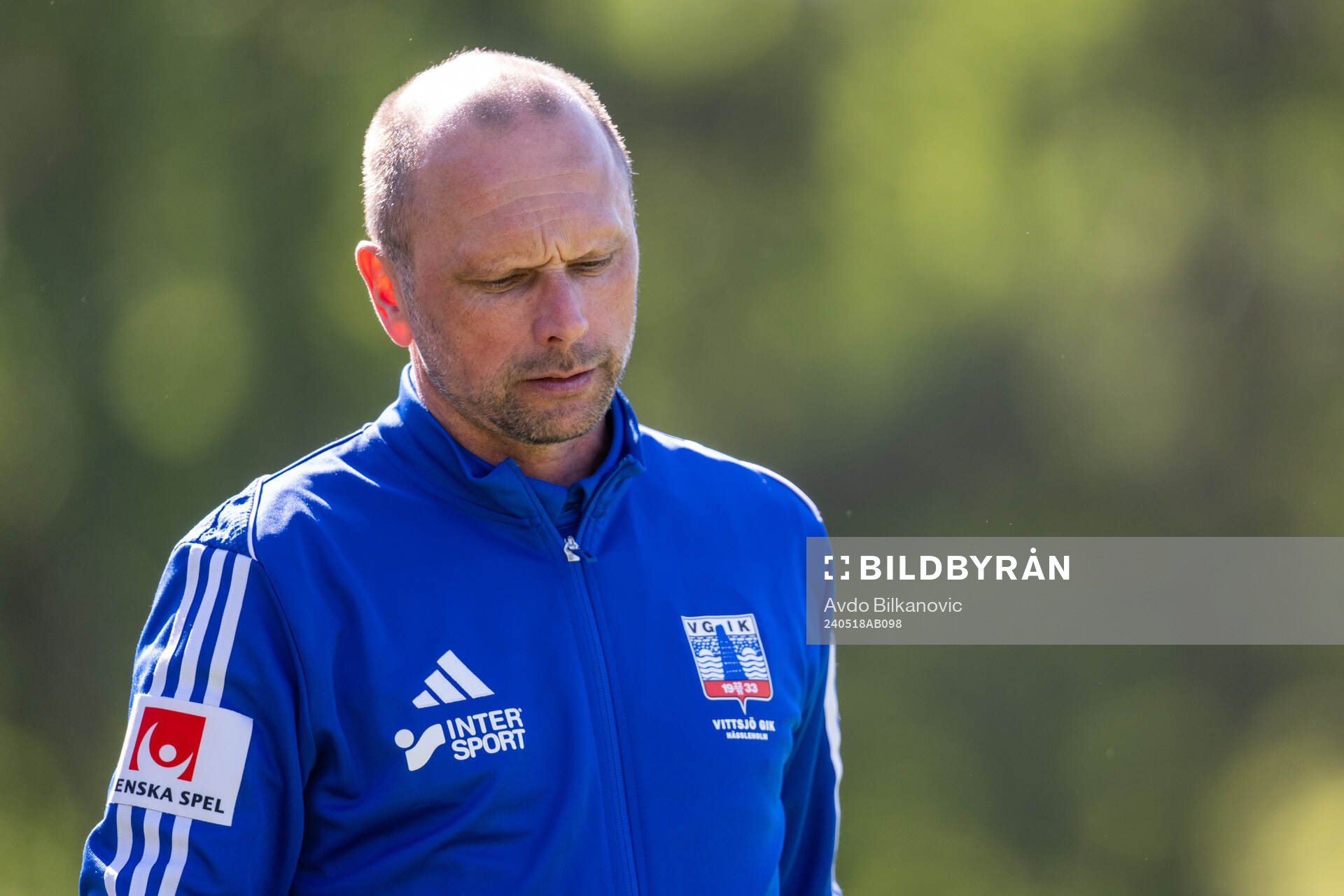Vittsjös tränare Jonas Axeldal deppar