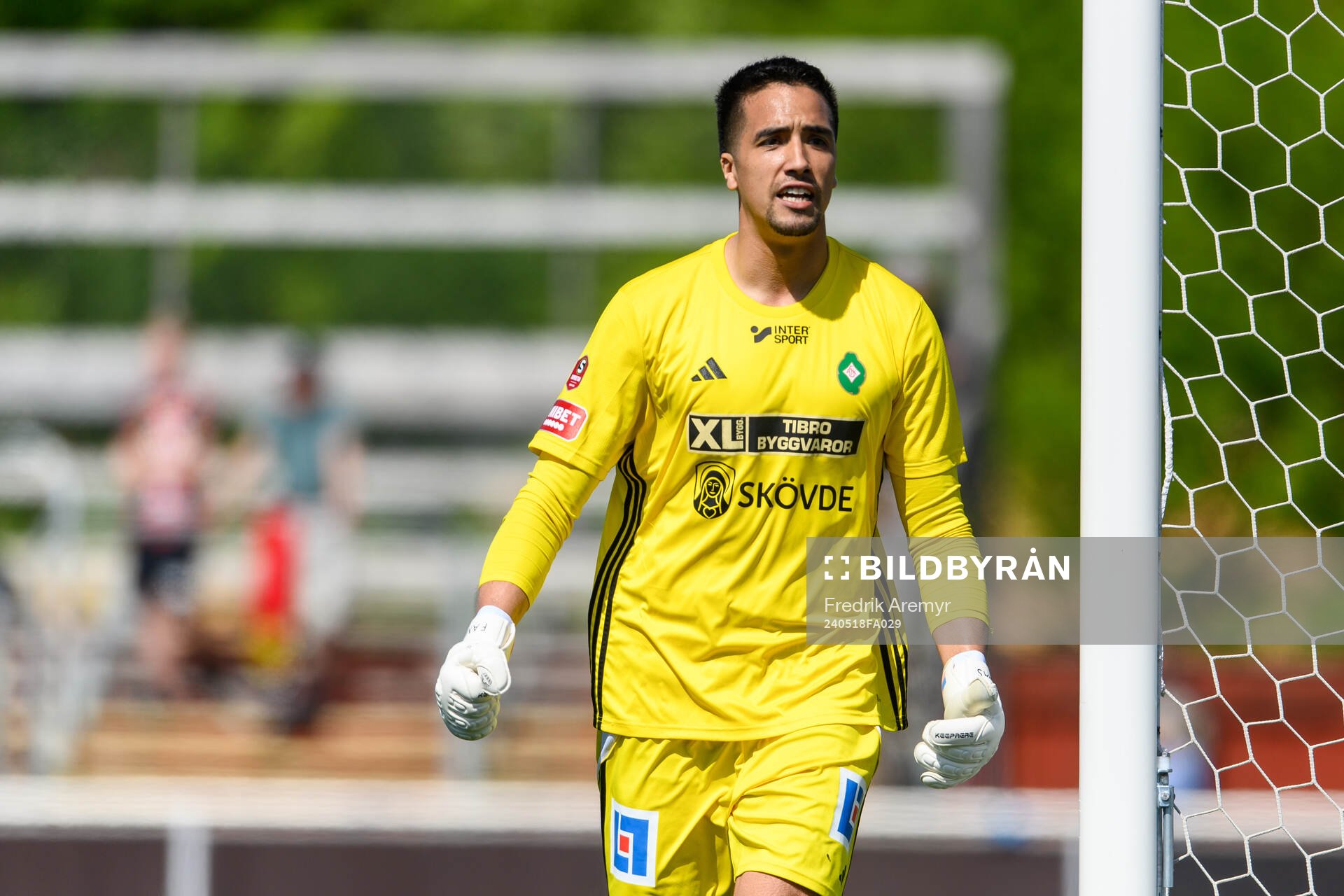 Skövde AIKs Adrian Zendejas jublar