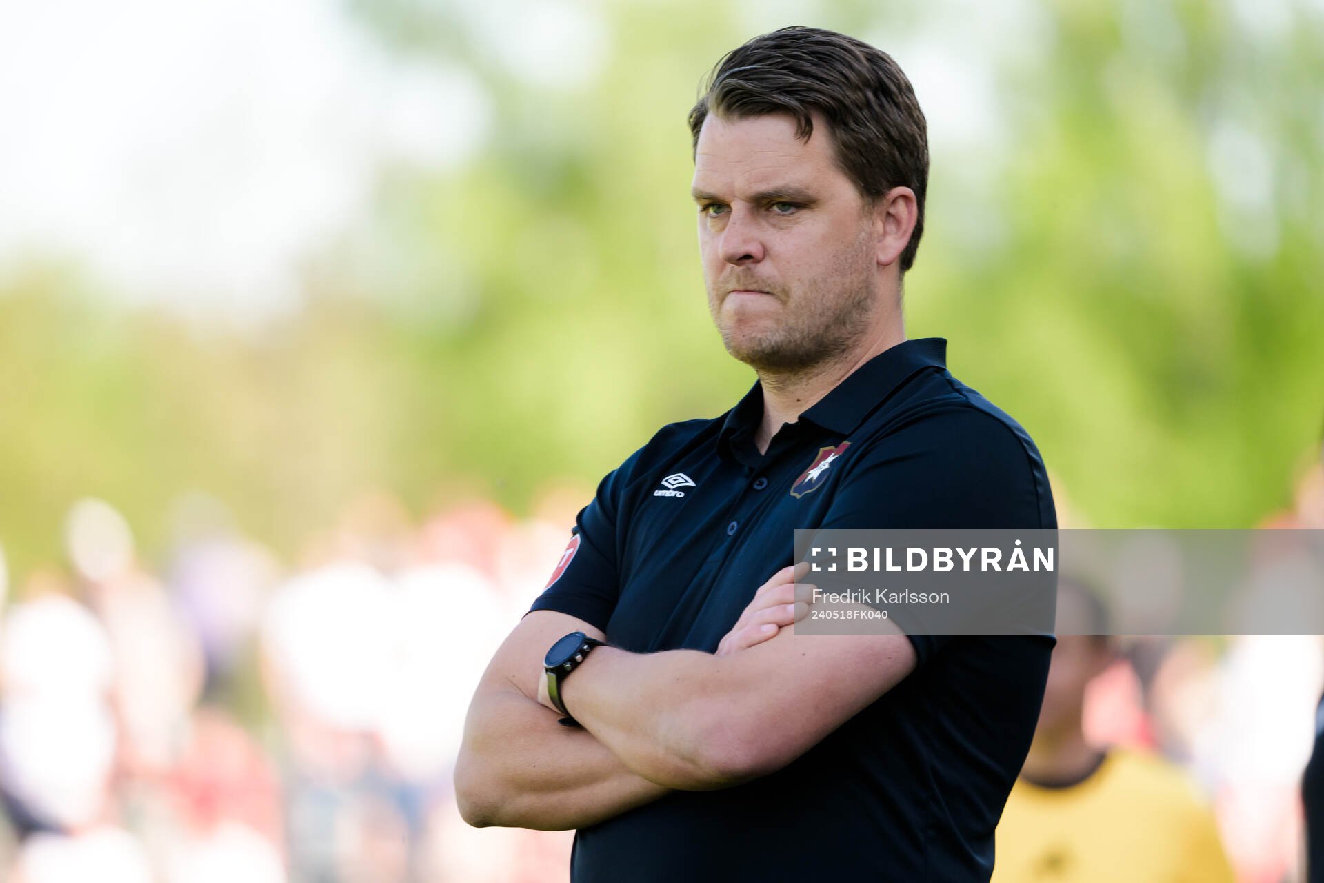 Örgrytes tränare Andreas Holmberg deppar