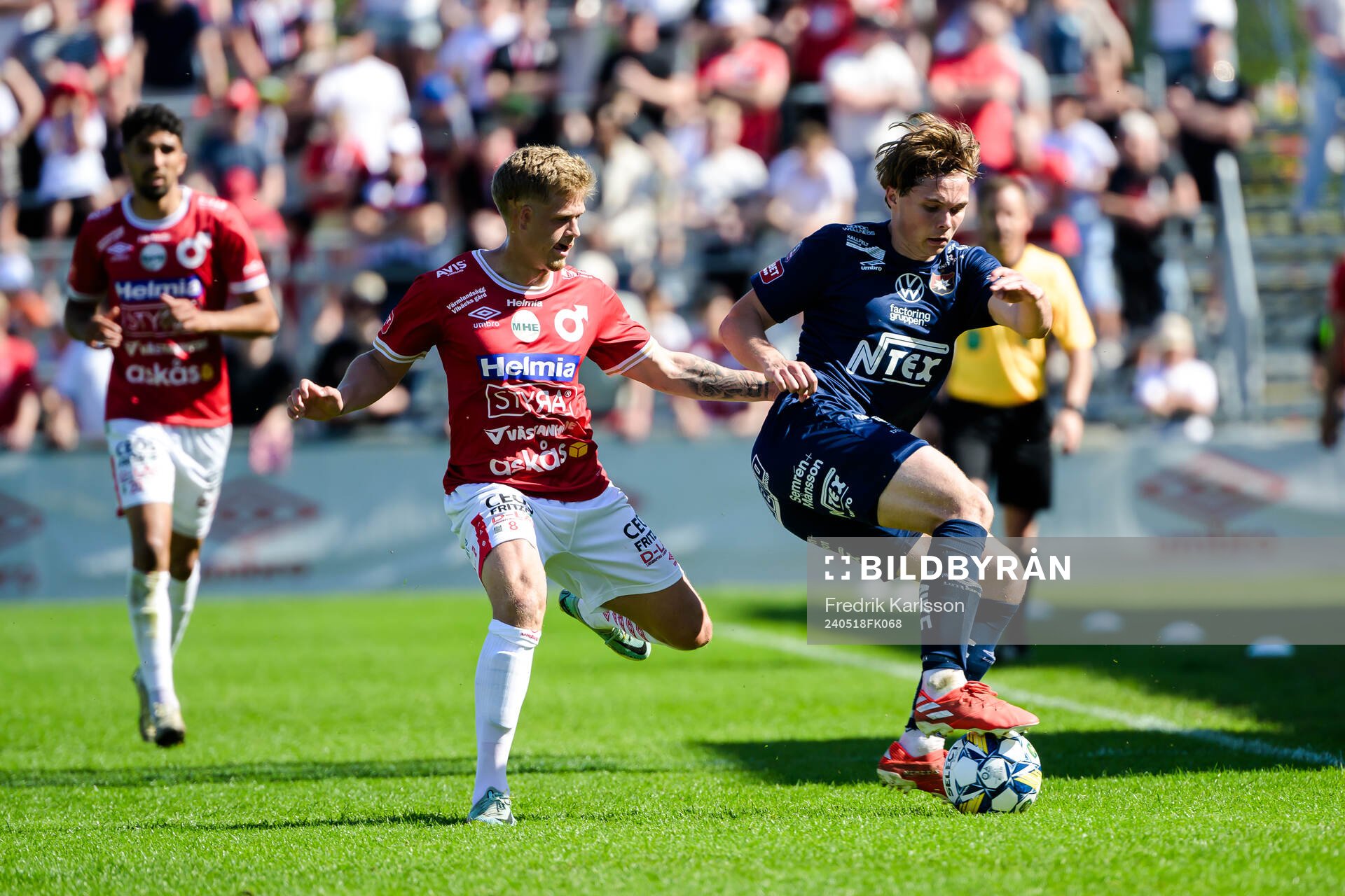 Degerfors Kevin Holmén och Örgrytes Linus Tagesson