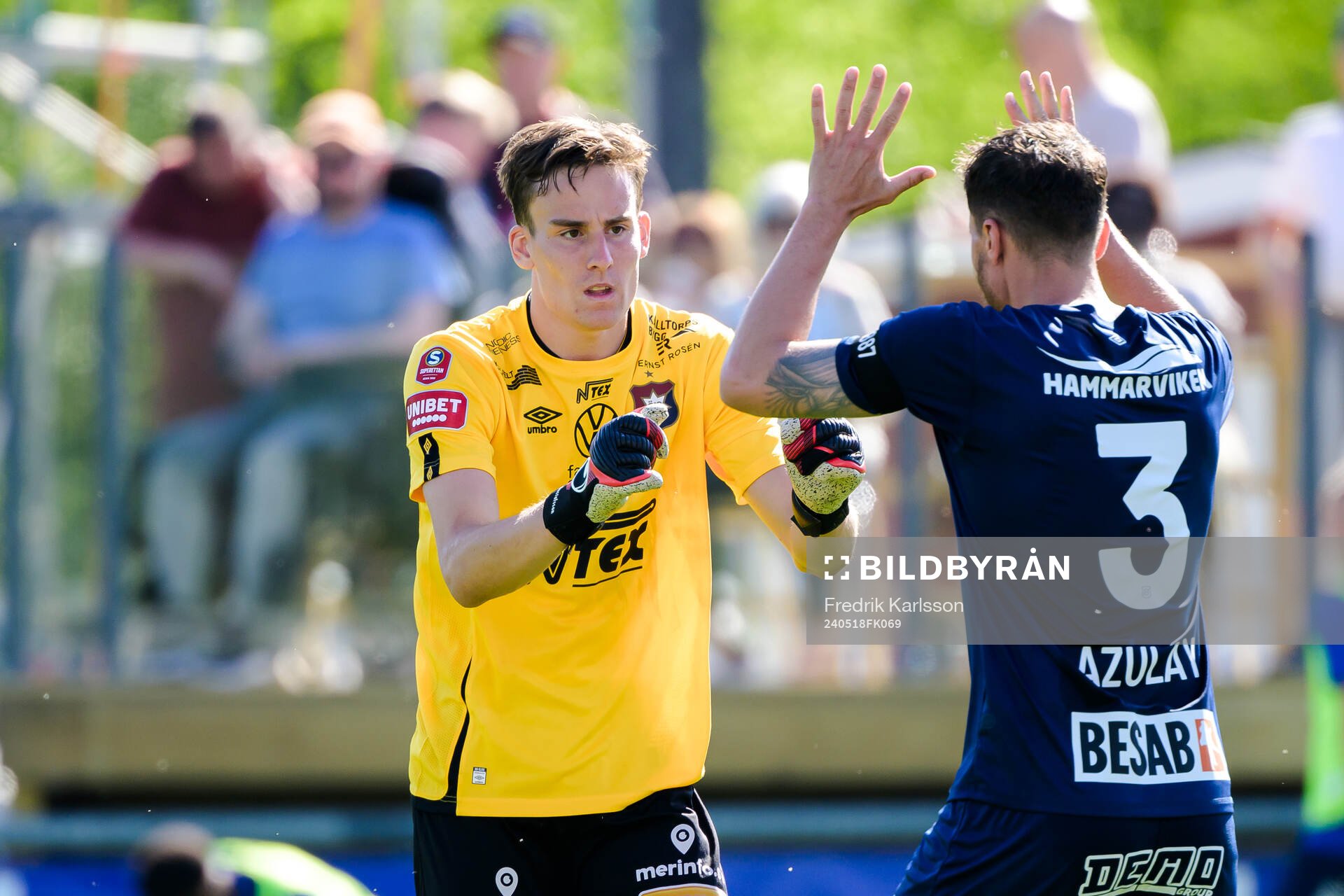 Örgrytes målvakt Hampus Gustafsson