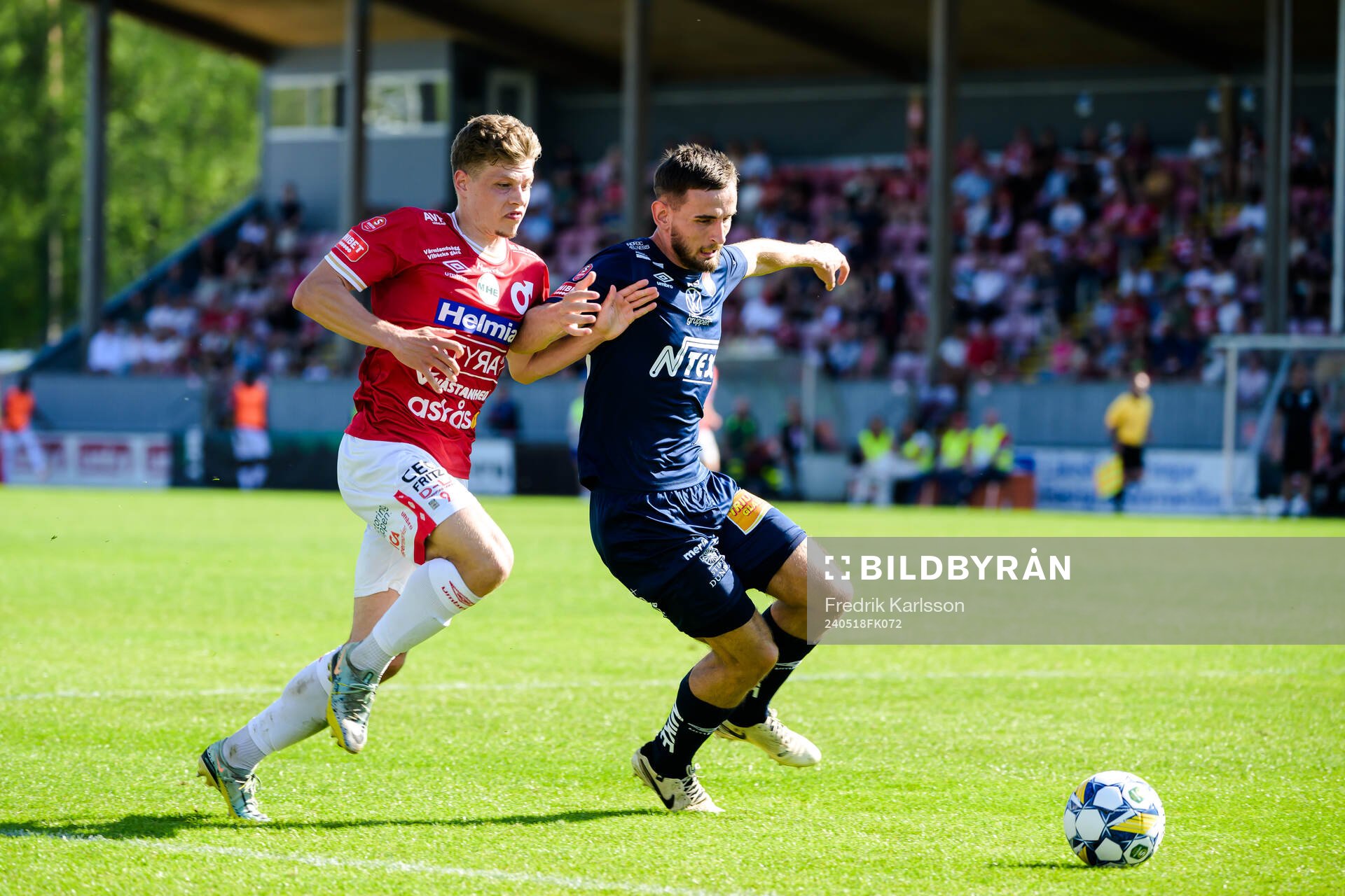 Degerfors Gustav Lindgren och Örgrytes Erion Sadiku