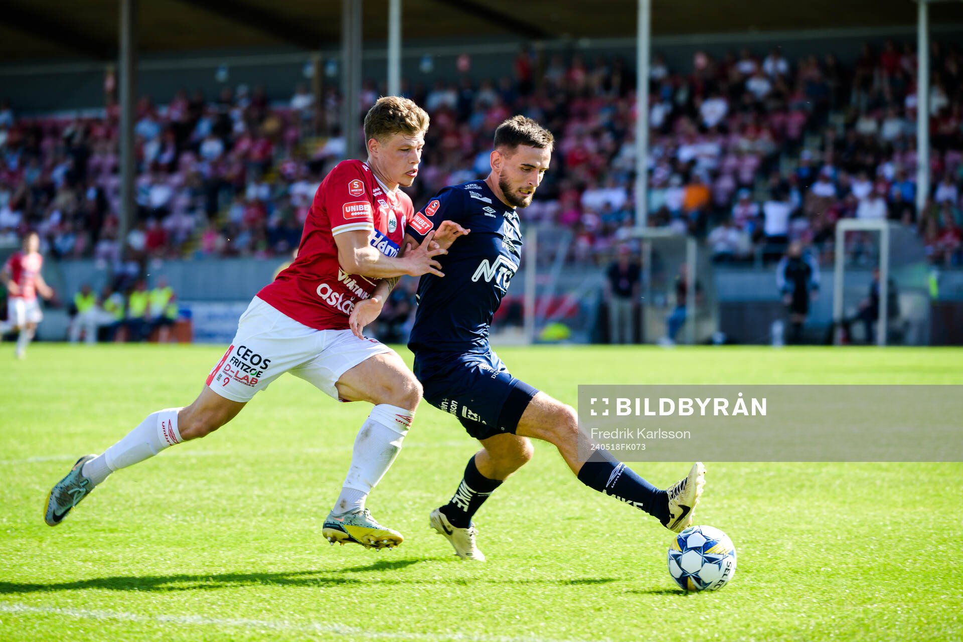Degerfors Gustav Lindgren och Örgrytes Erion Sadiku