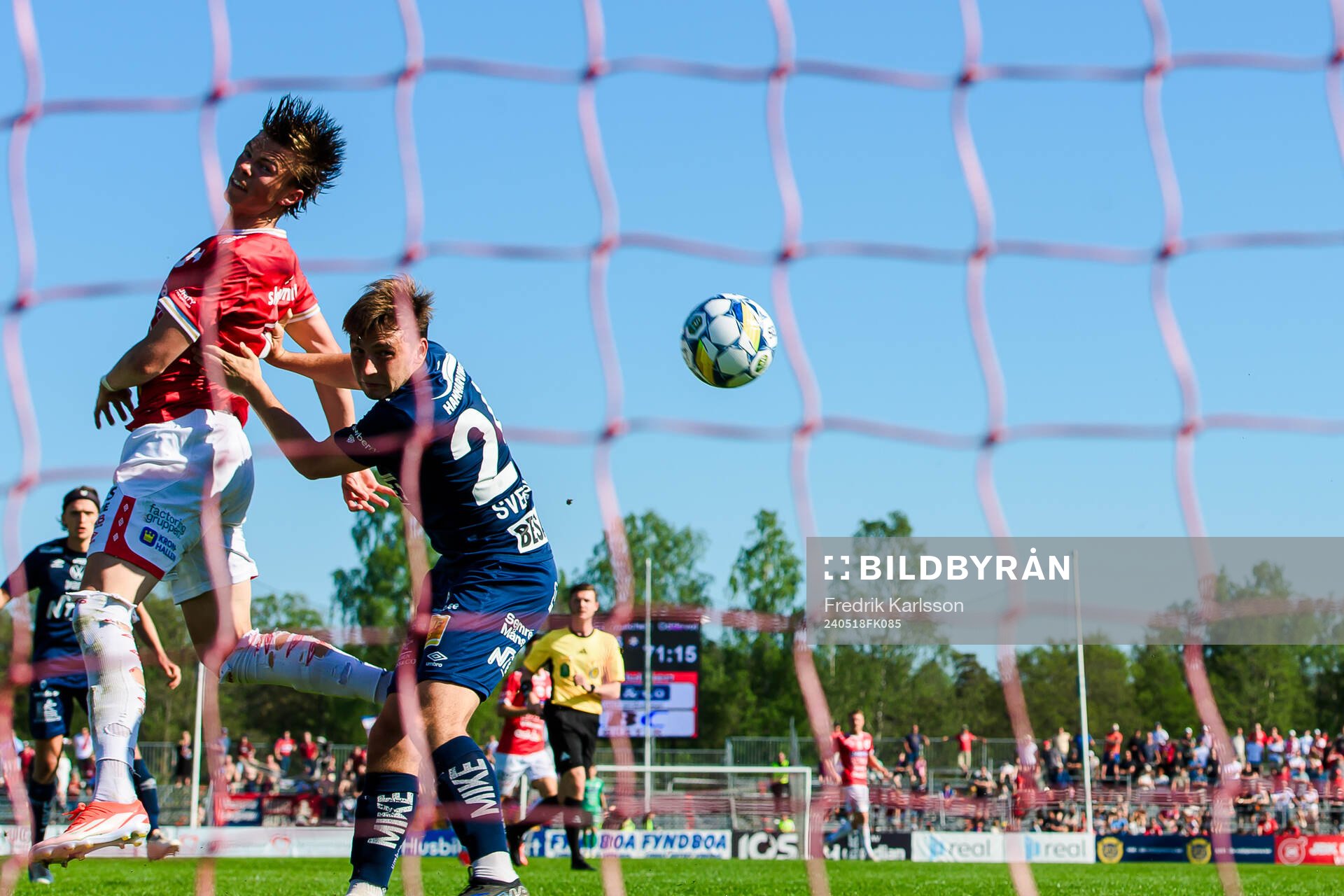 Degerfors Oscar Wallin och Örgrytes William Svensson