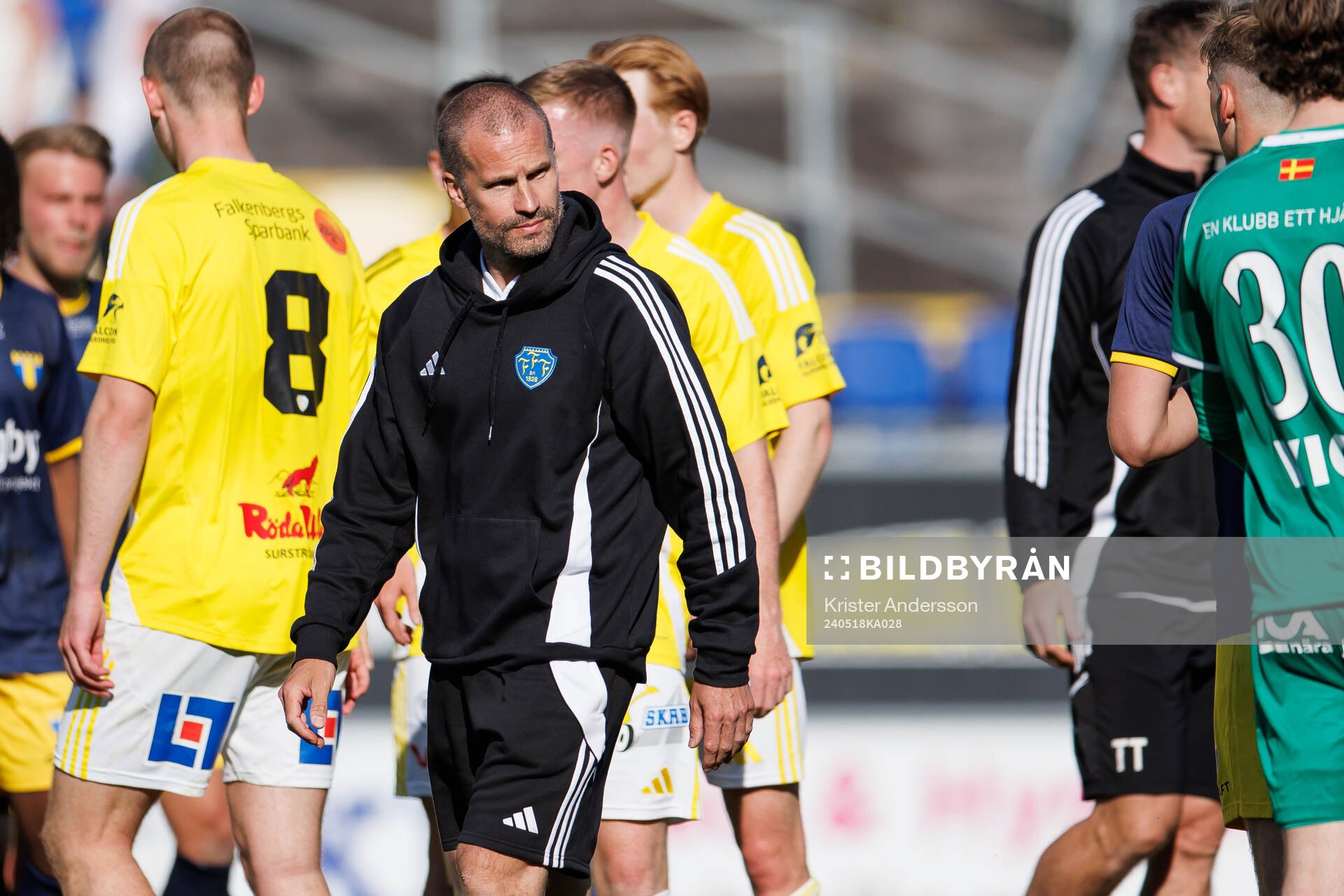 Falkenbergs tränare Christoffer Andersson