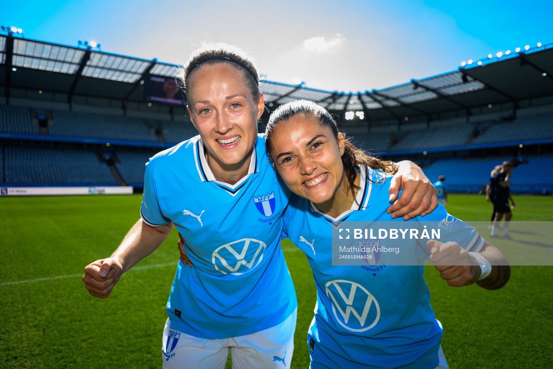Malmö FFs Sanna Kullberg och Ana Mafalda Ferreira Barboz