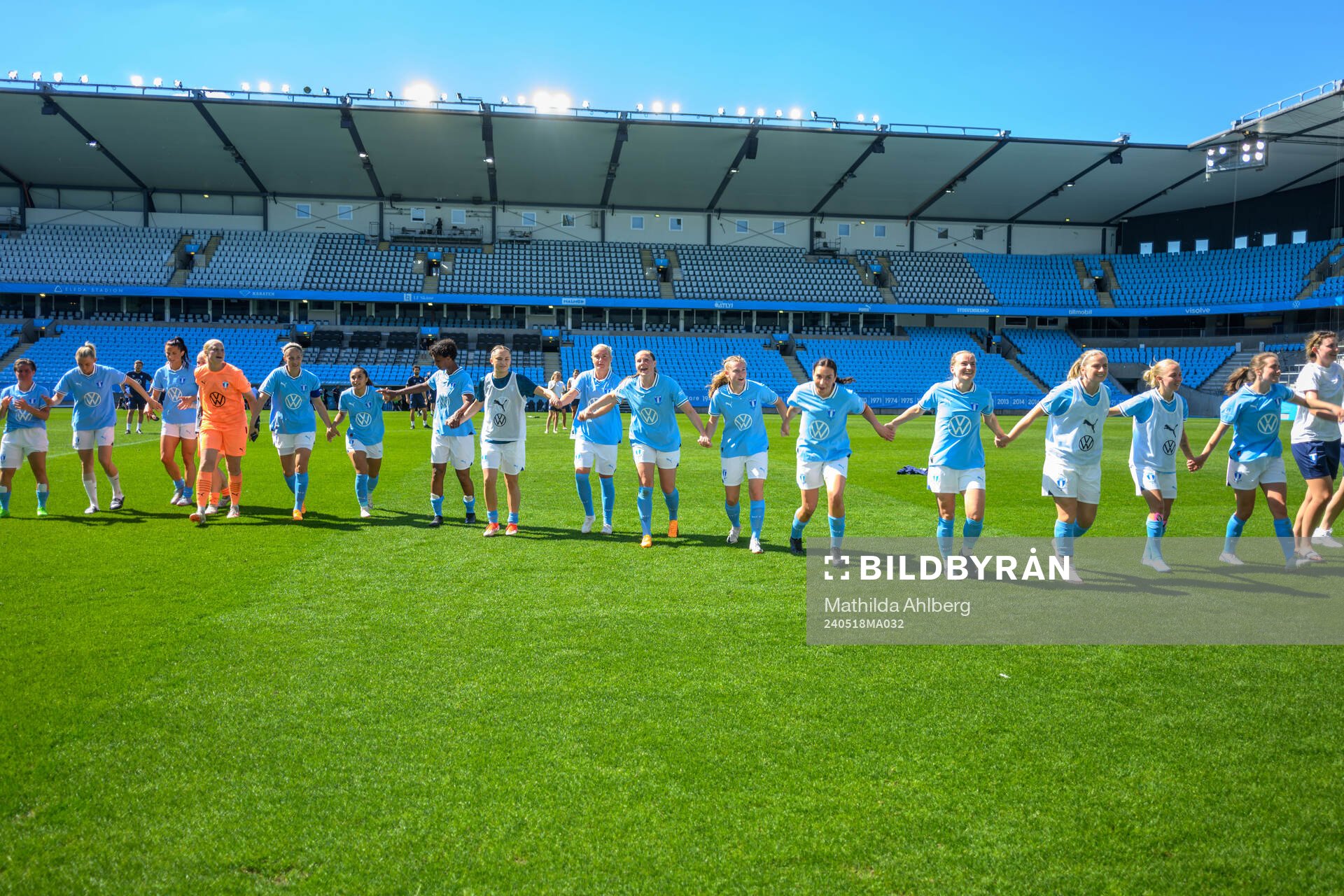 Malmö FFs spelare jublar