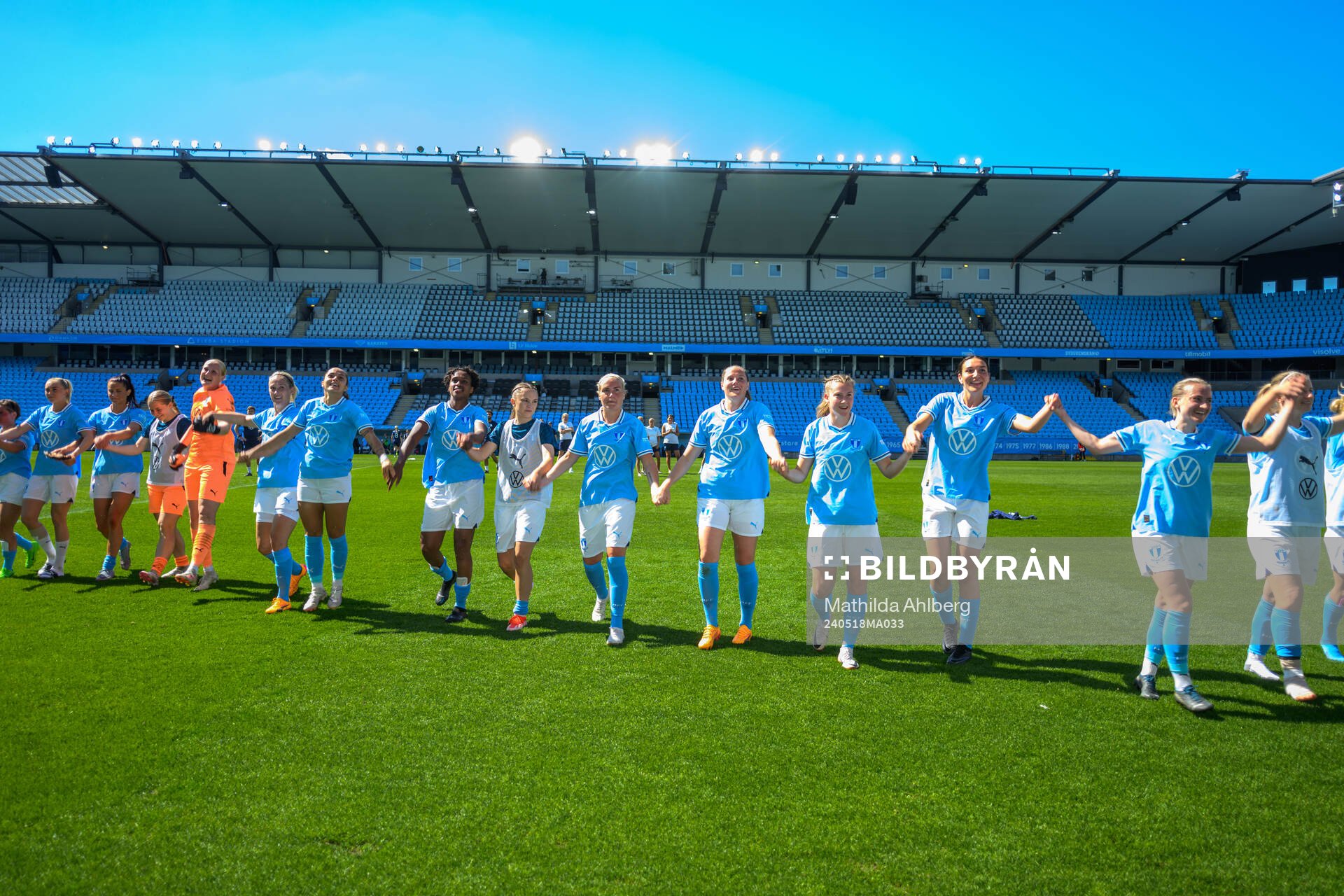 Malmö FFs spelare jublar