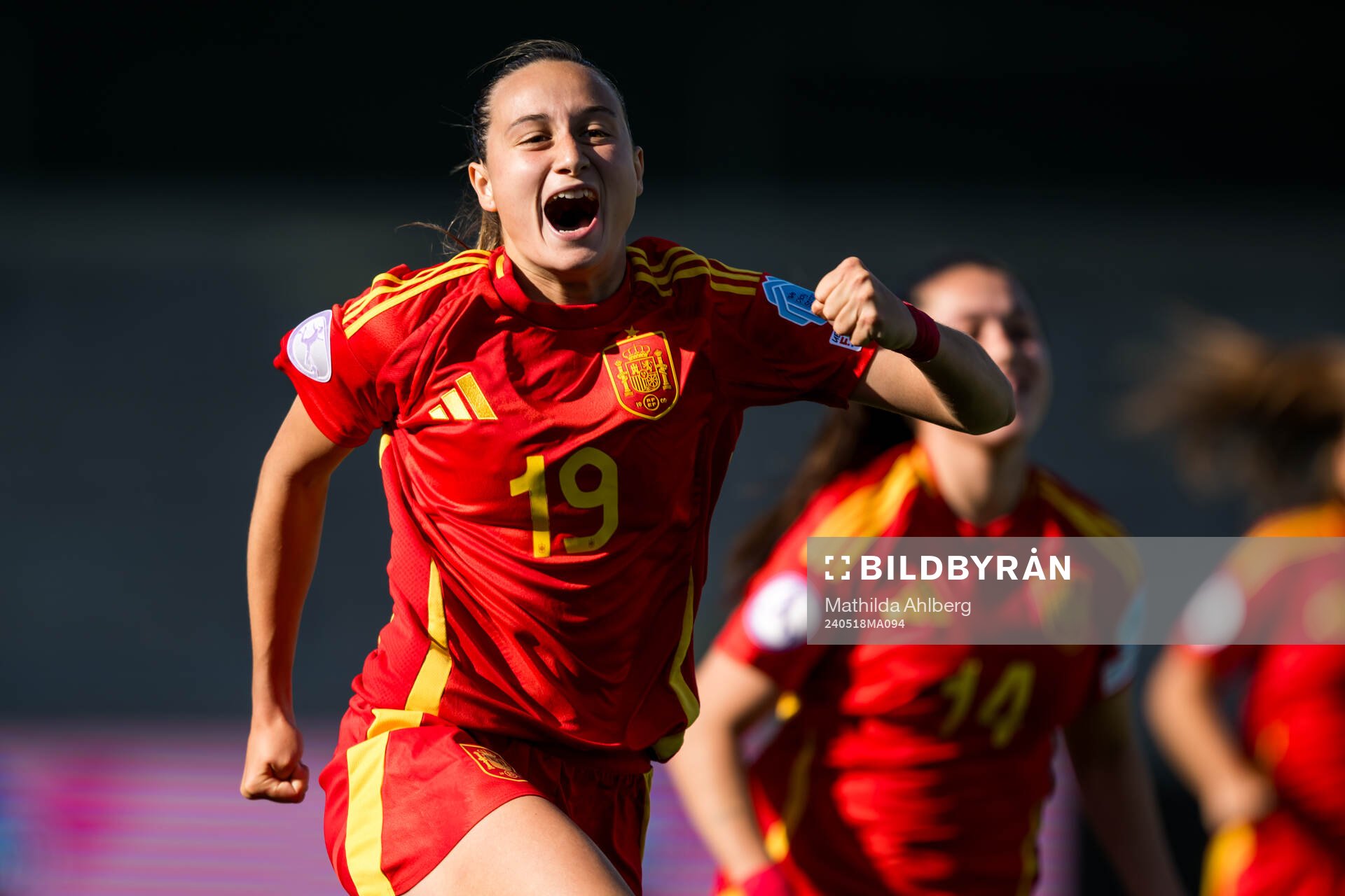 Alba Cerrato of Spain celebrates